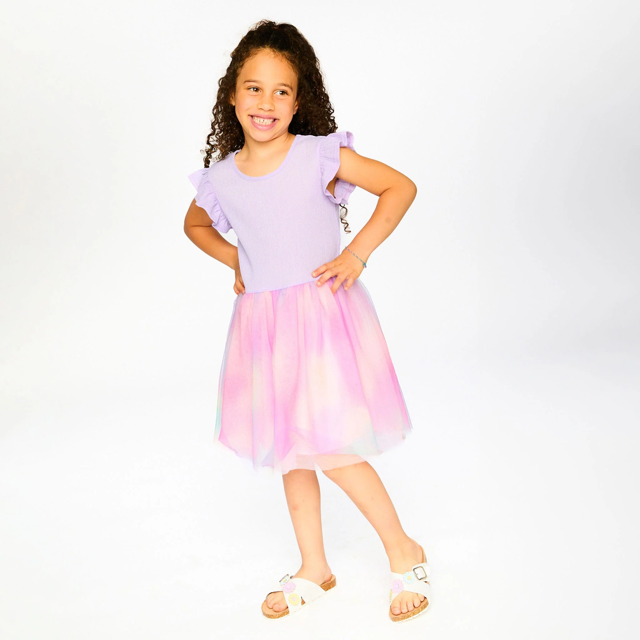 Robe Tulle Lilas 3-6ans - Image 4