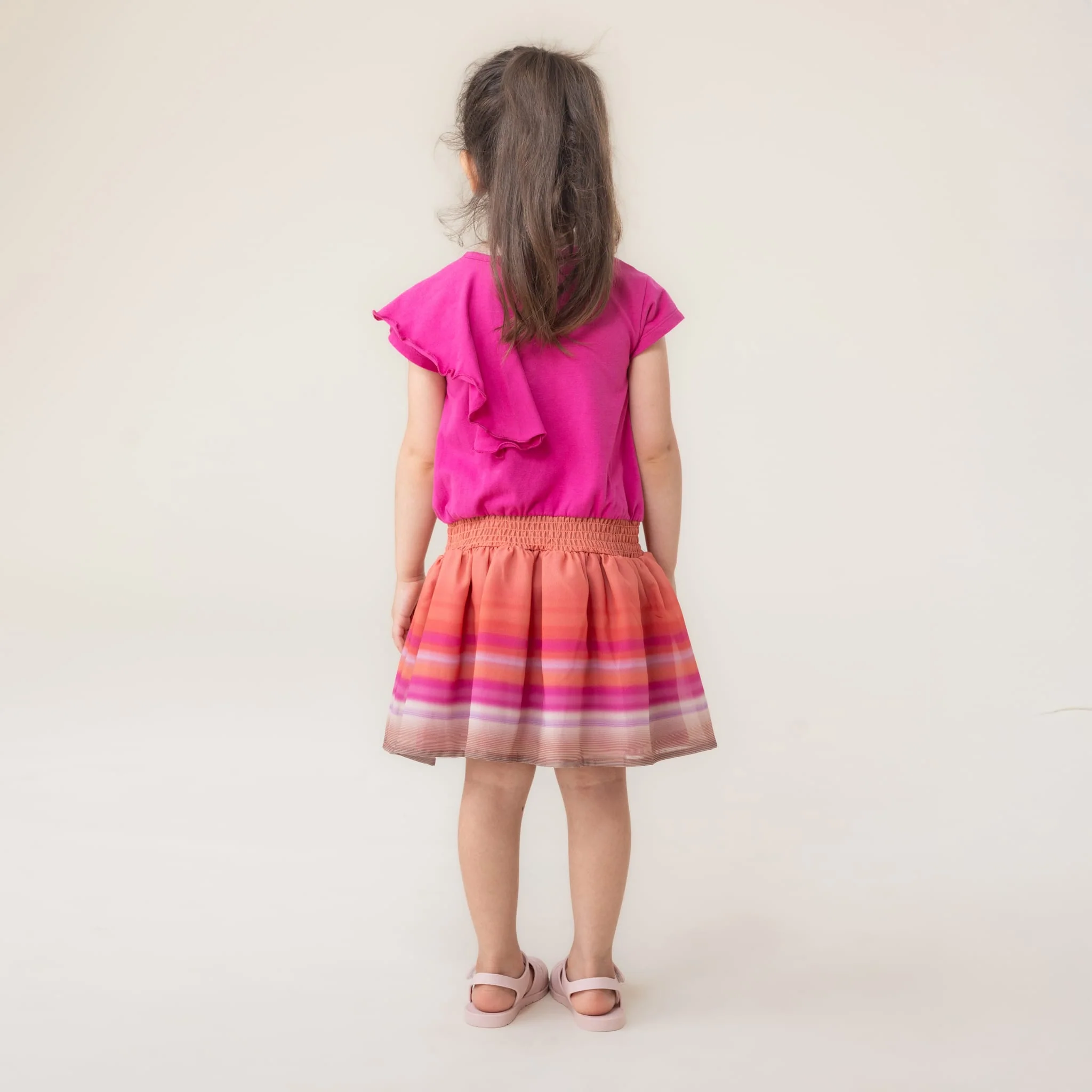 Robe Volants Fleurs 2-12ans - Image 3