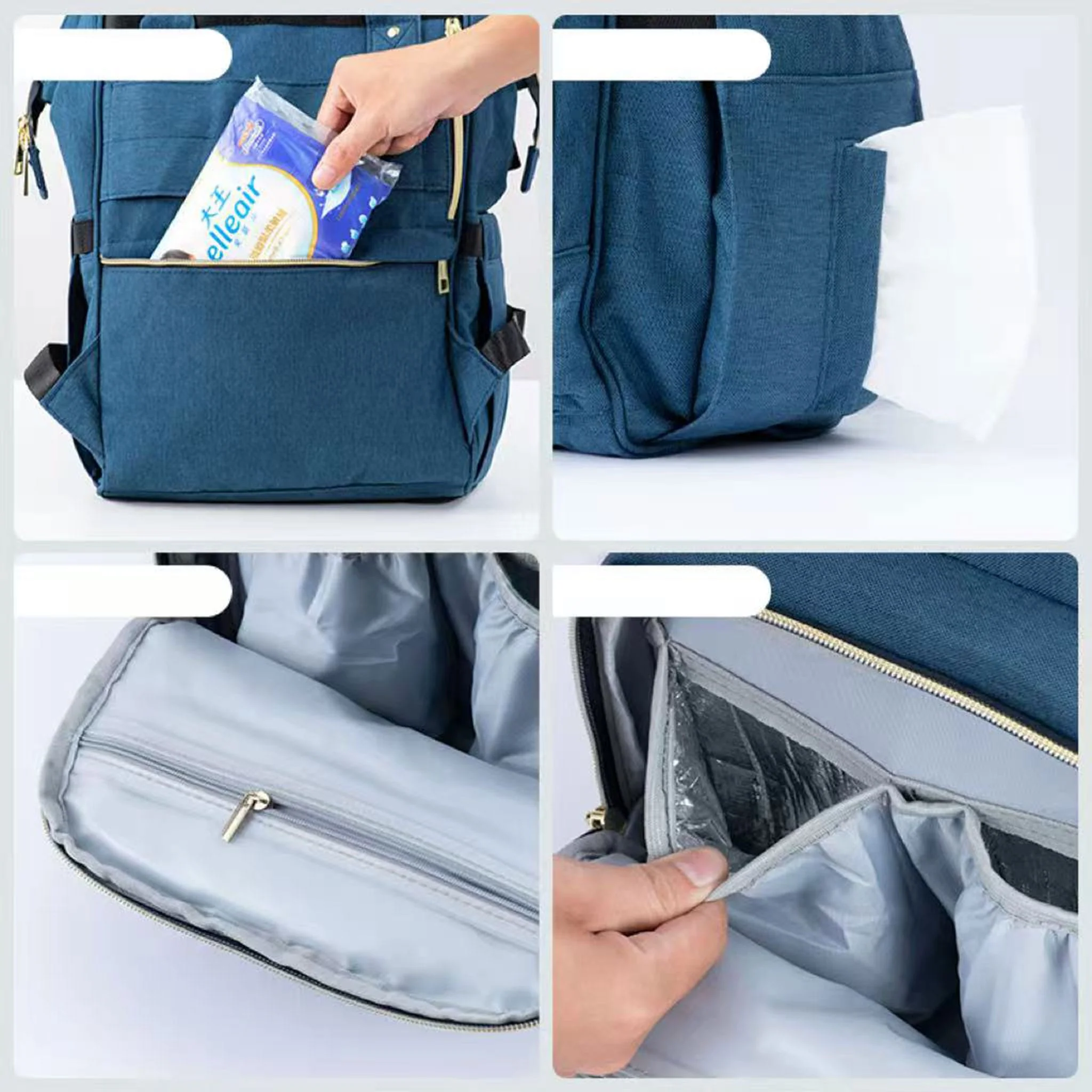 Sac À Couche À Dos Gris - Image 6
