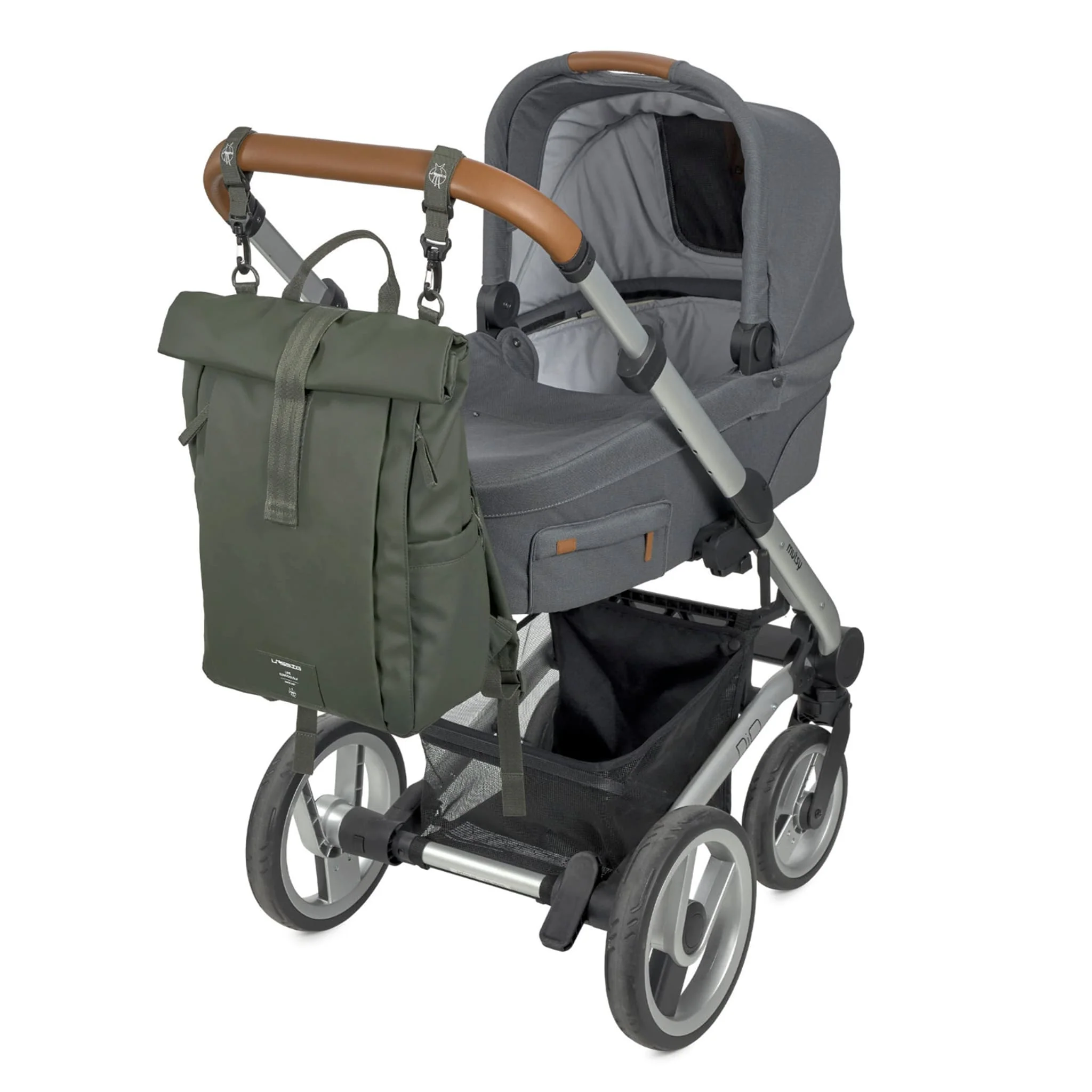 Sac à Couches à Dos Rolltop - Olive - Image 5