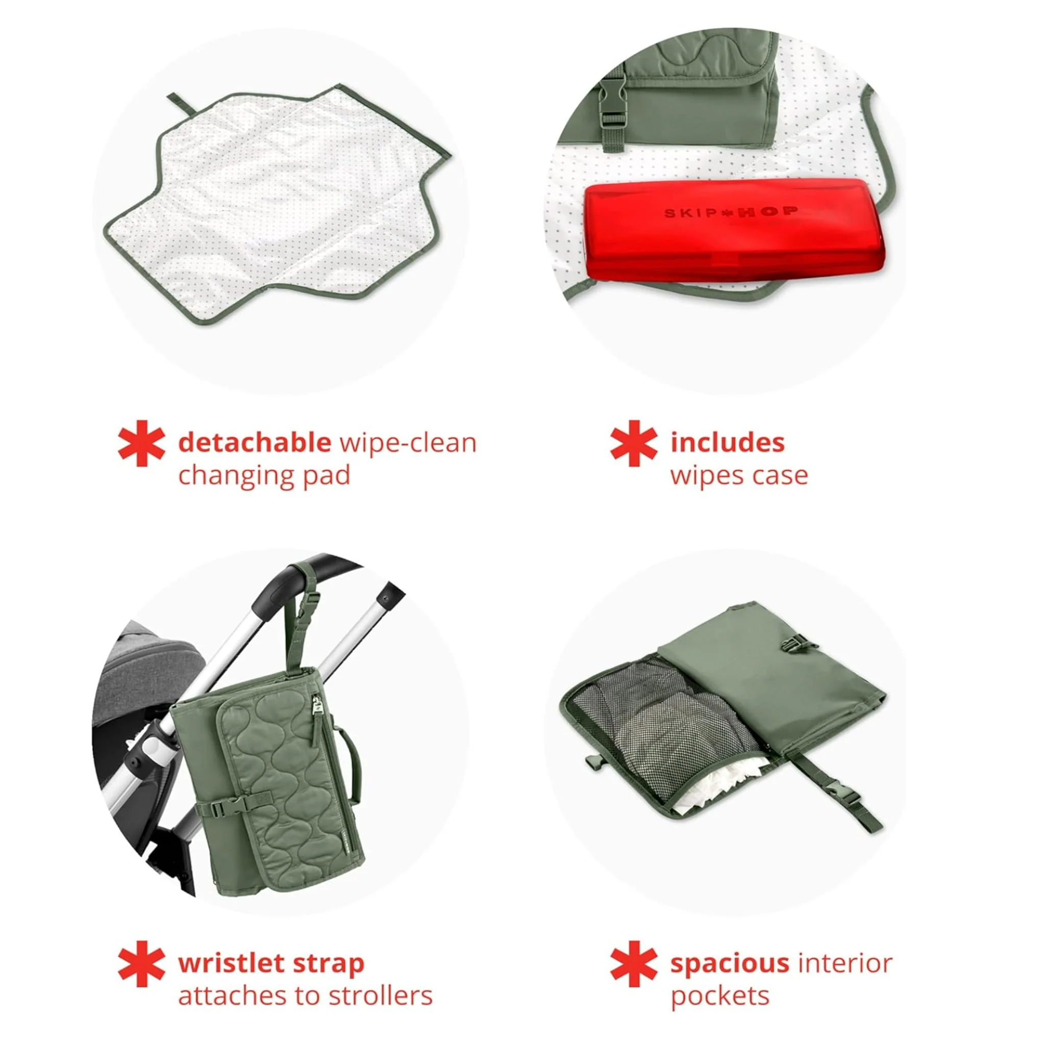 Matelas  À Langer Portable - Sauge - Image 7