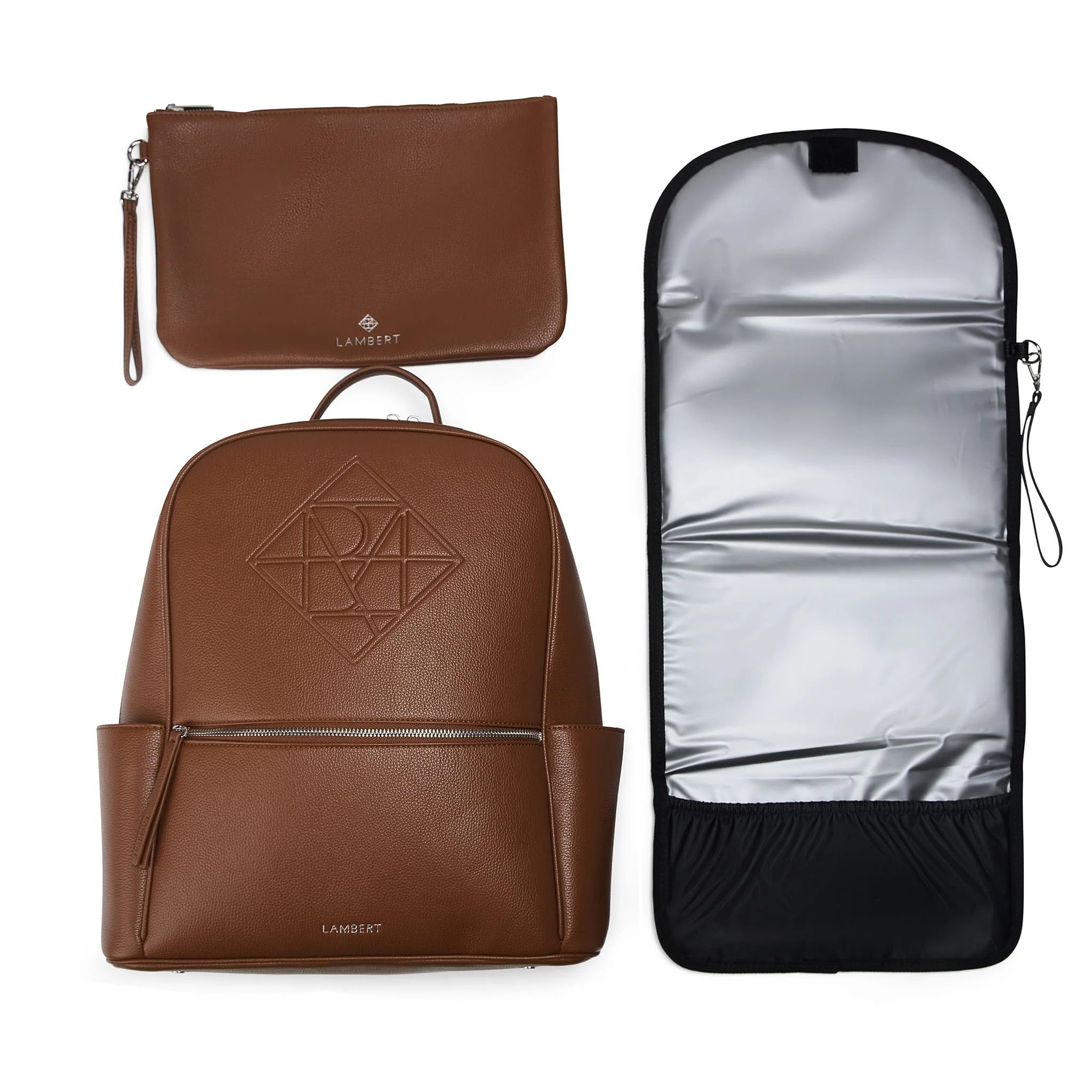 Sac Ă Couches + Tapis Ă Langer Vicky - Noisette