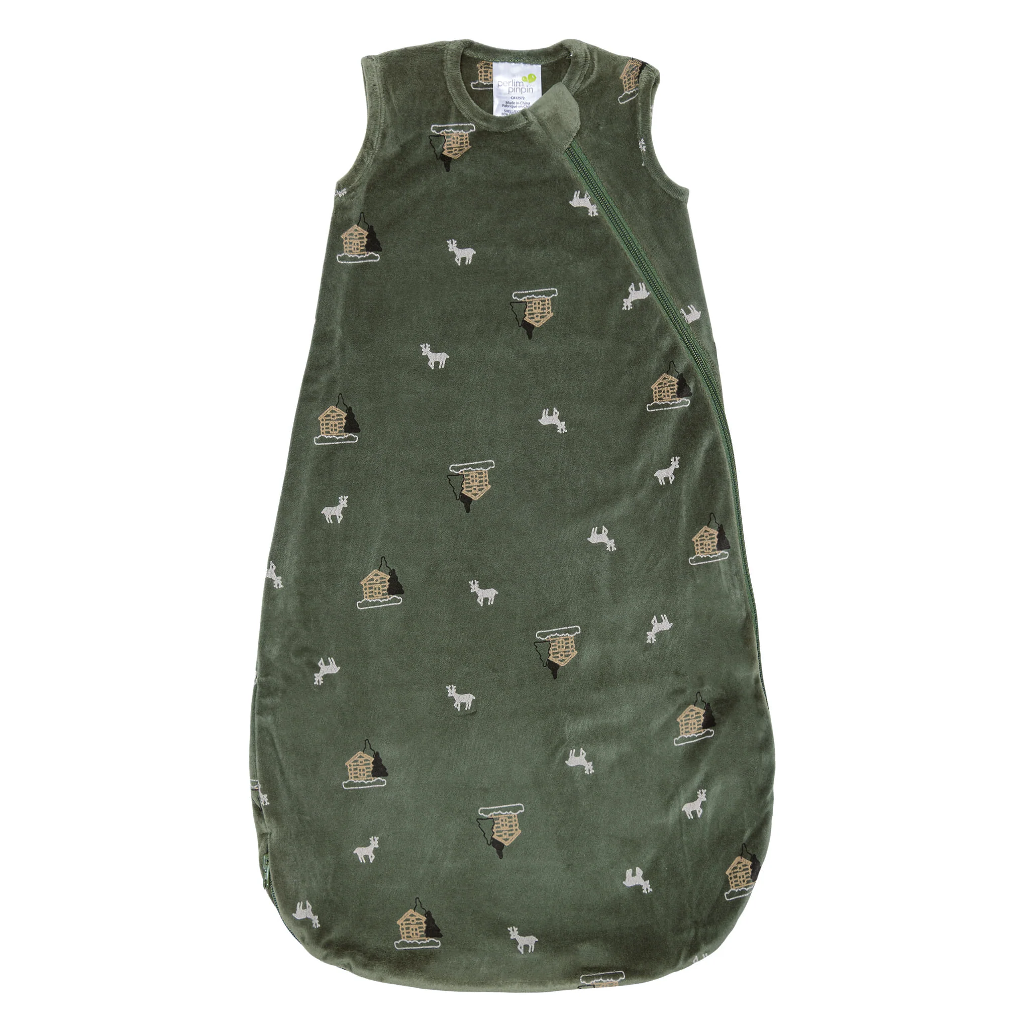 Sac de Nuit Cabanes Velours 0-36mois