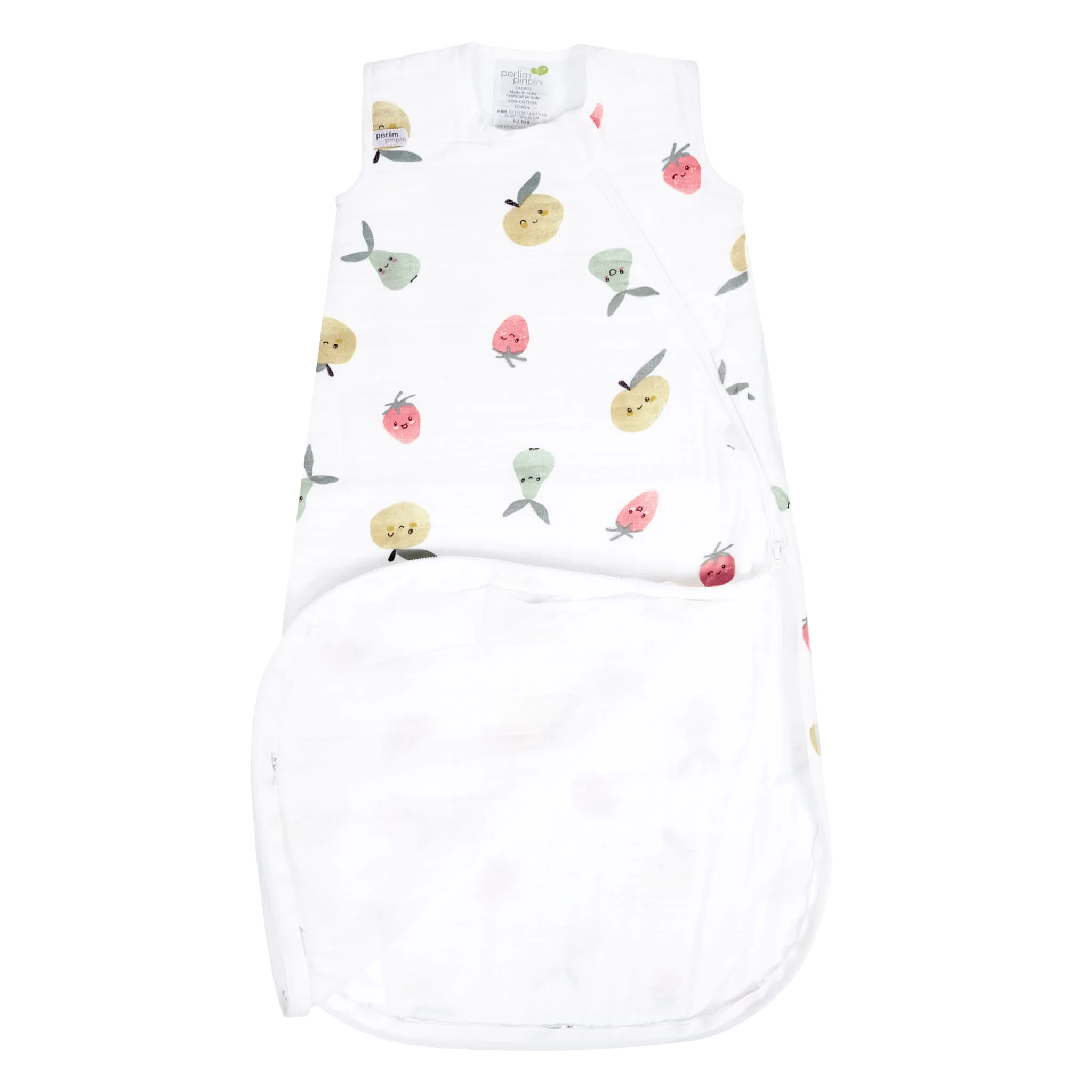 Sac de Nuit Mousseline 0-36mois - Fruits - Image 4