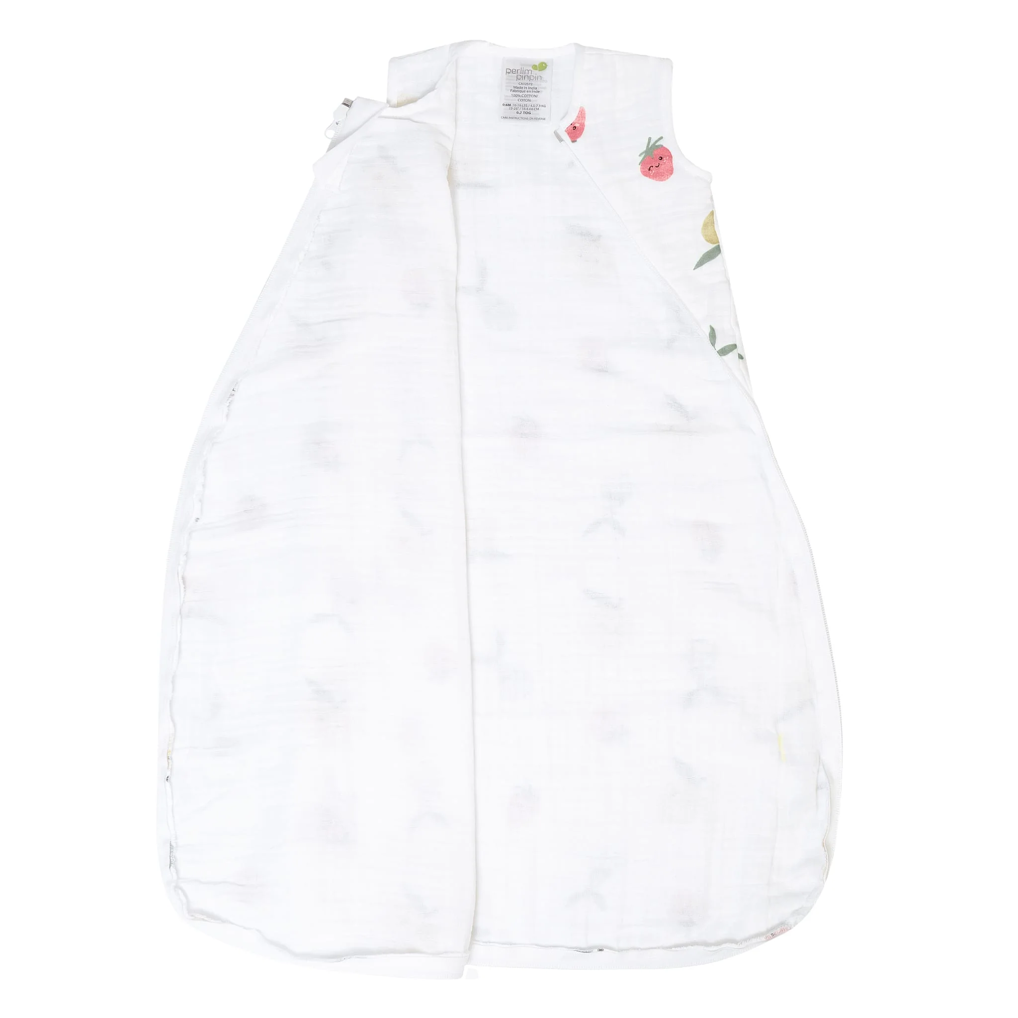 Sac de Nuit Mousseline 0-36mois - Fruits - Image 5