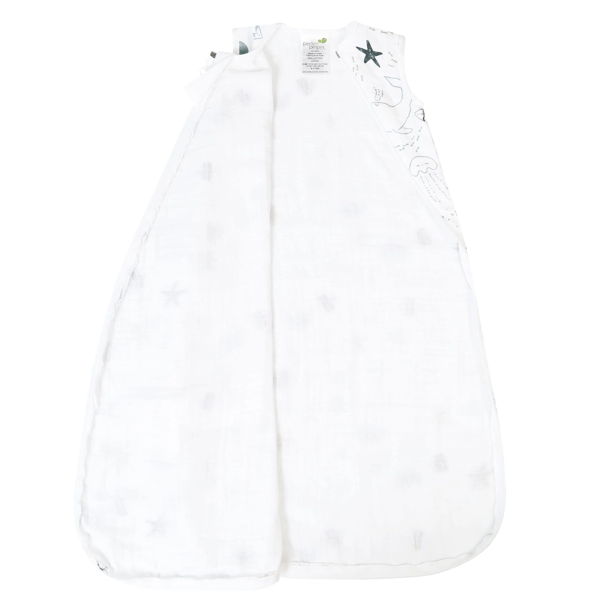 Sac de Nuit Mousseline 0-36mois - Mer - Image 6