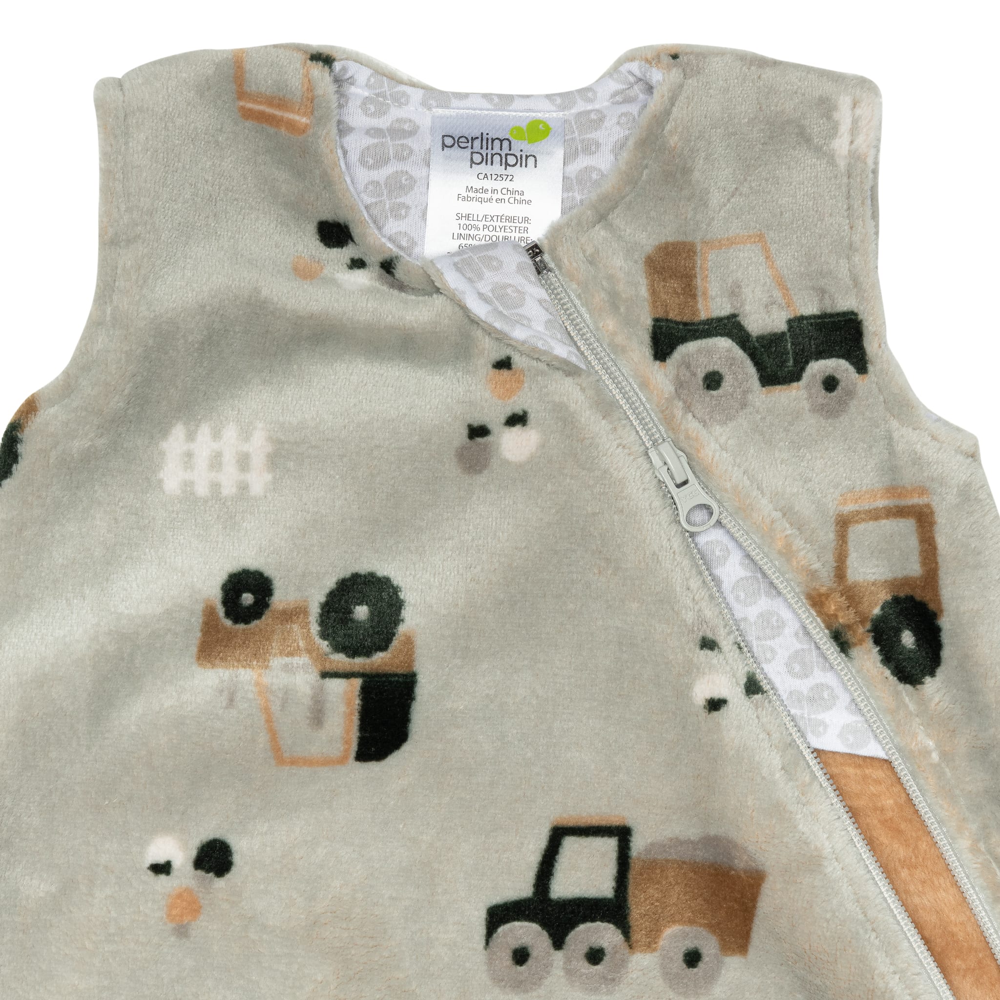 Sac de Nuit Peluche 0-36mois - Camions - Image 6