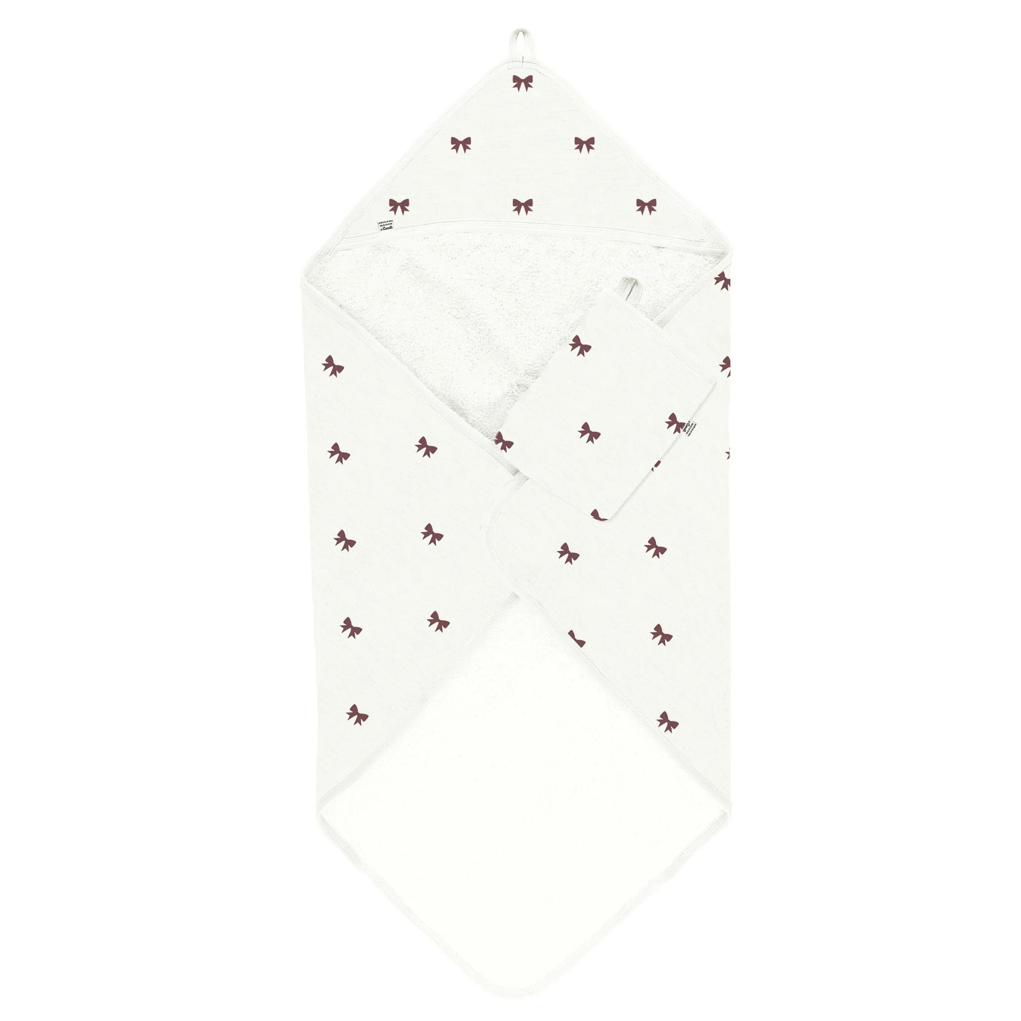Serviette de Bain Ă Capuchon et Gant - Boucle