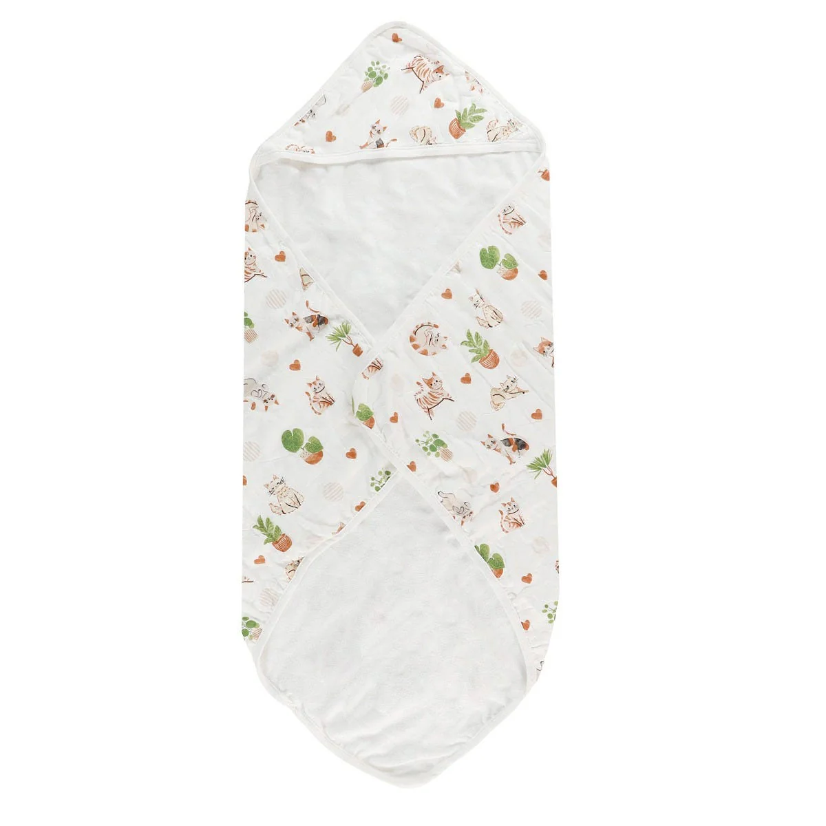 Serviette Ă Capuchon Bambou - Chat