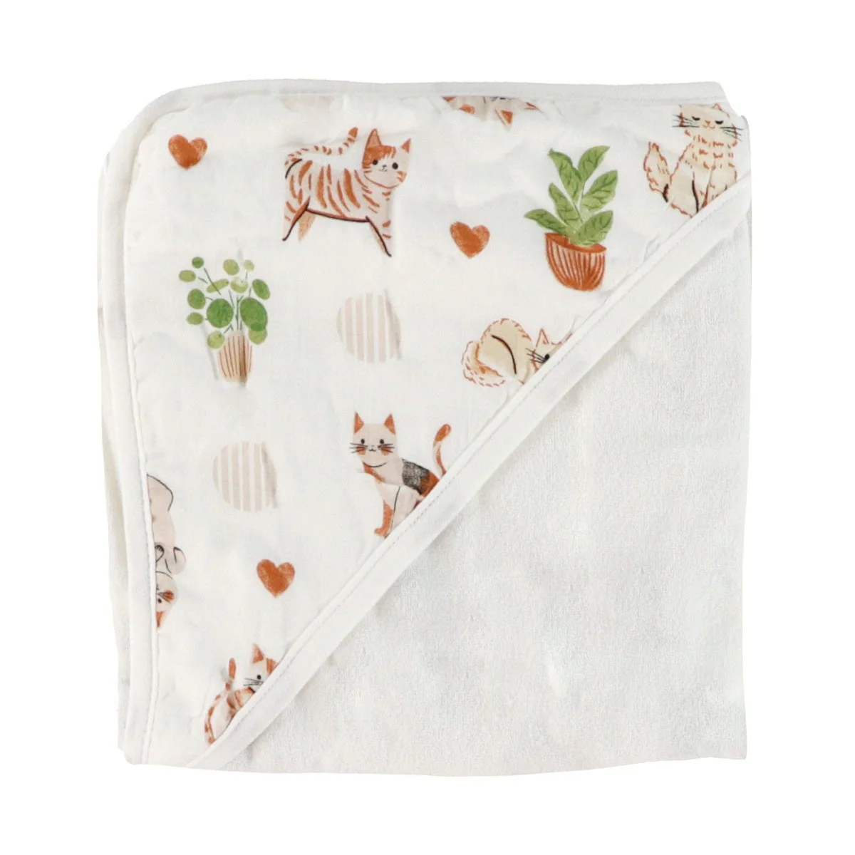 Serviette Ă Capuchon Bambou - Chat - Image 3