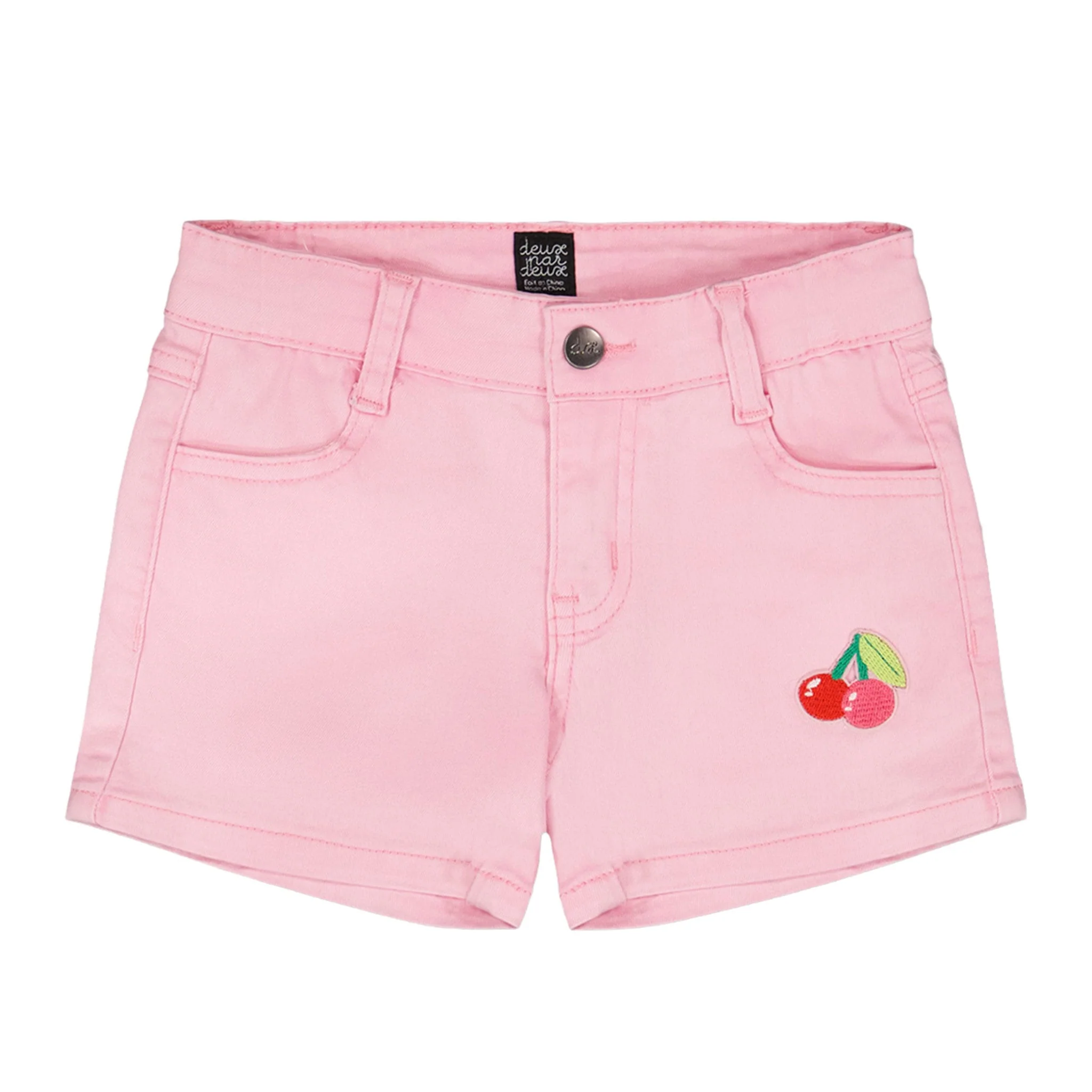 Short Denim Rose Cerise 3-6ans