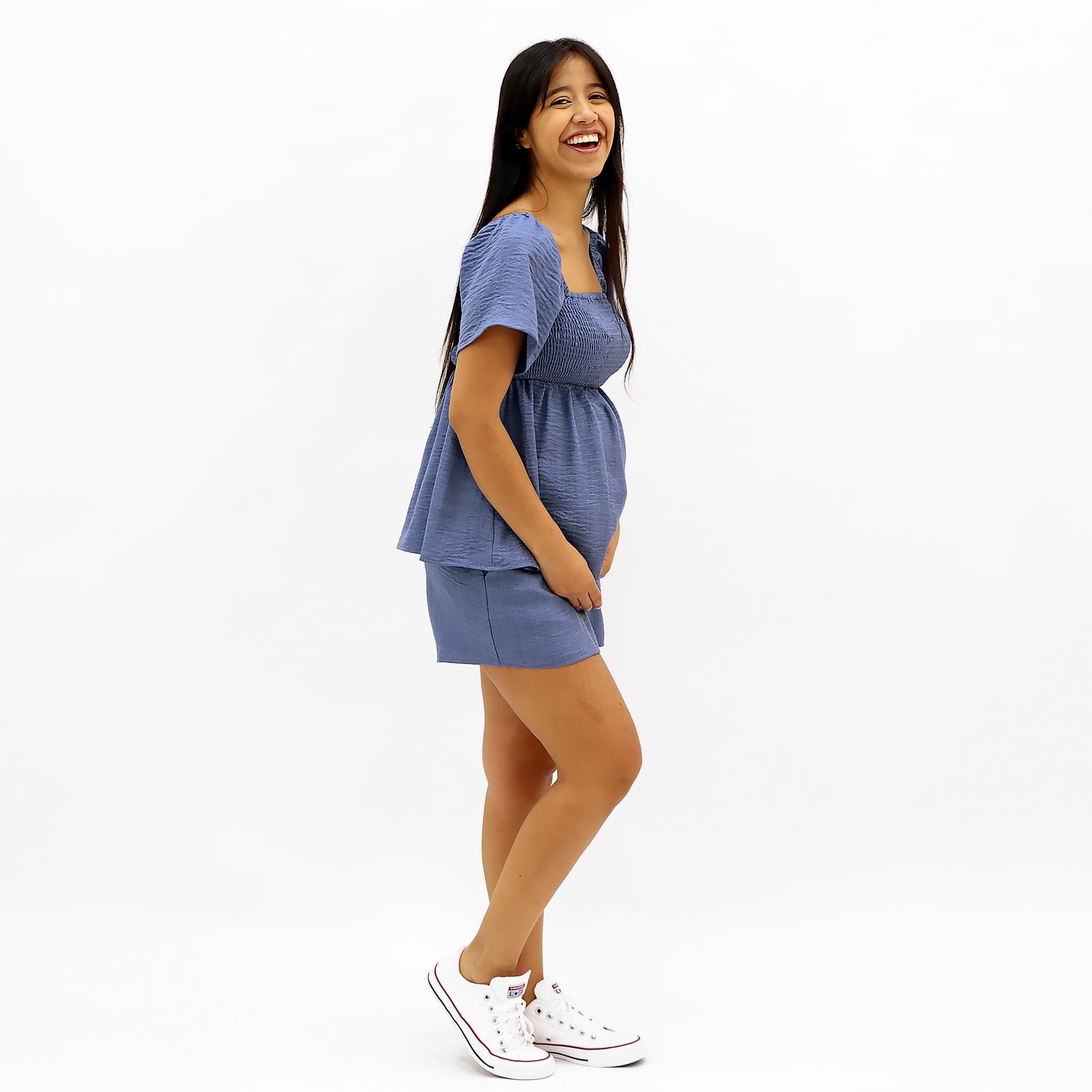 Short Maternité Chambray - Image 6