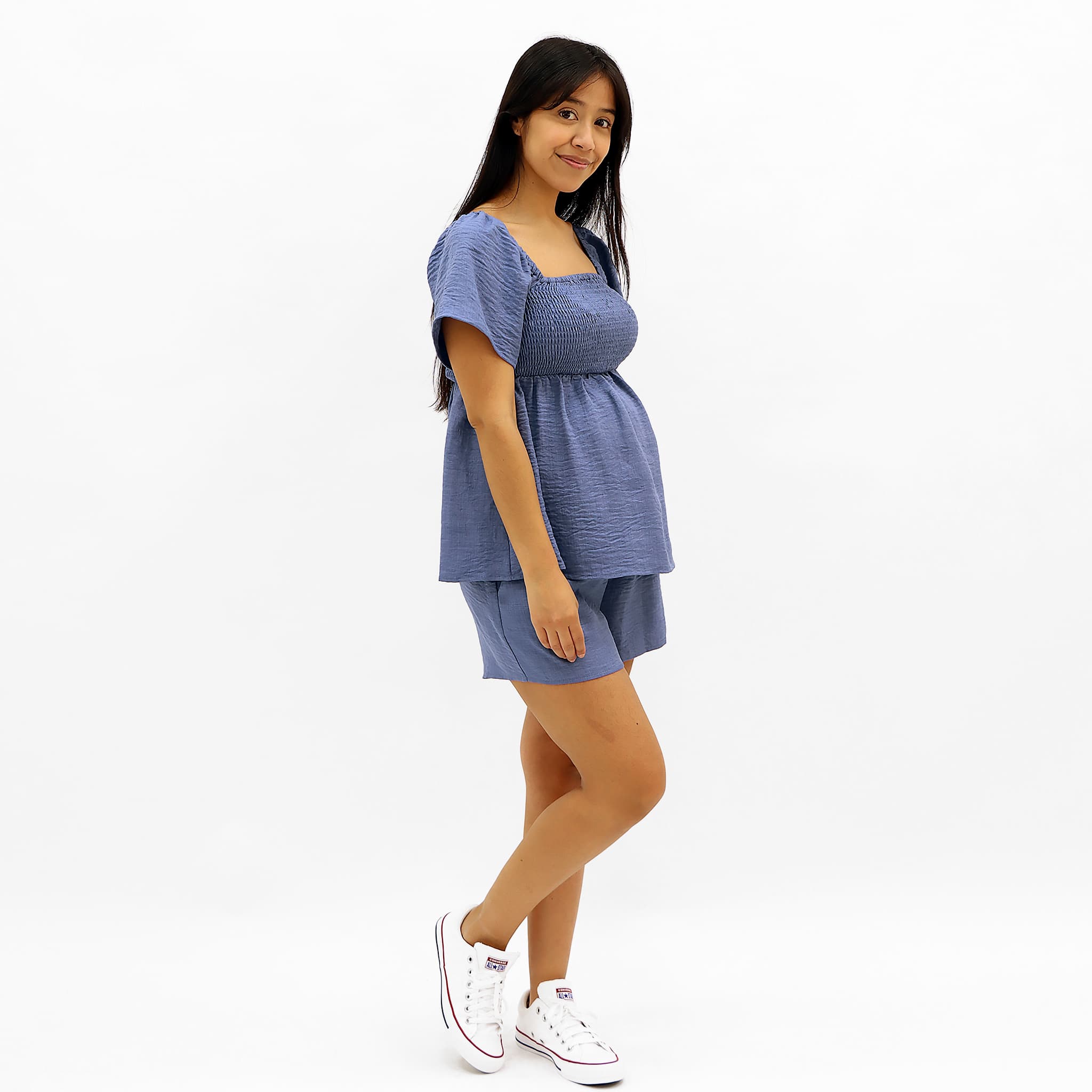 Short Maternité Chambray - Image 7