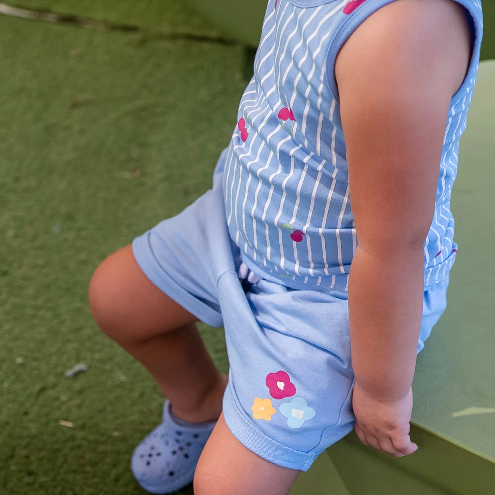 Short Ouaté Fleurs 2-8ans - Image 3