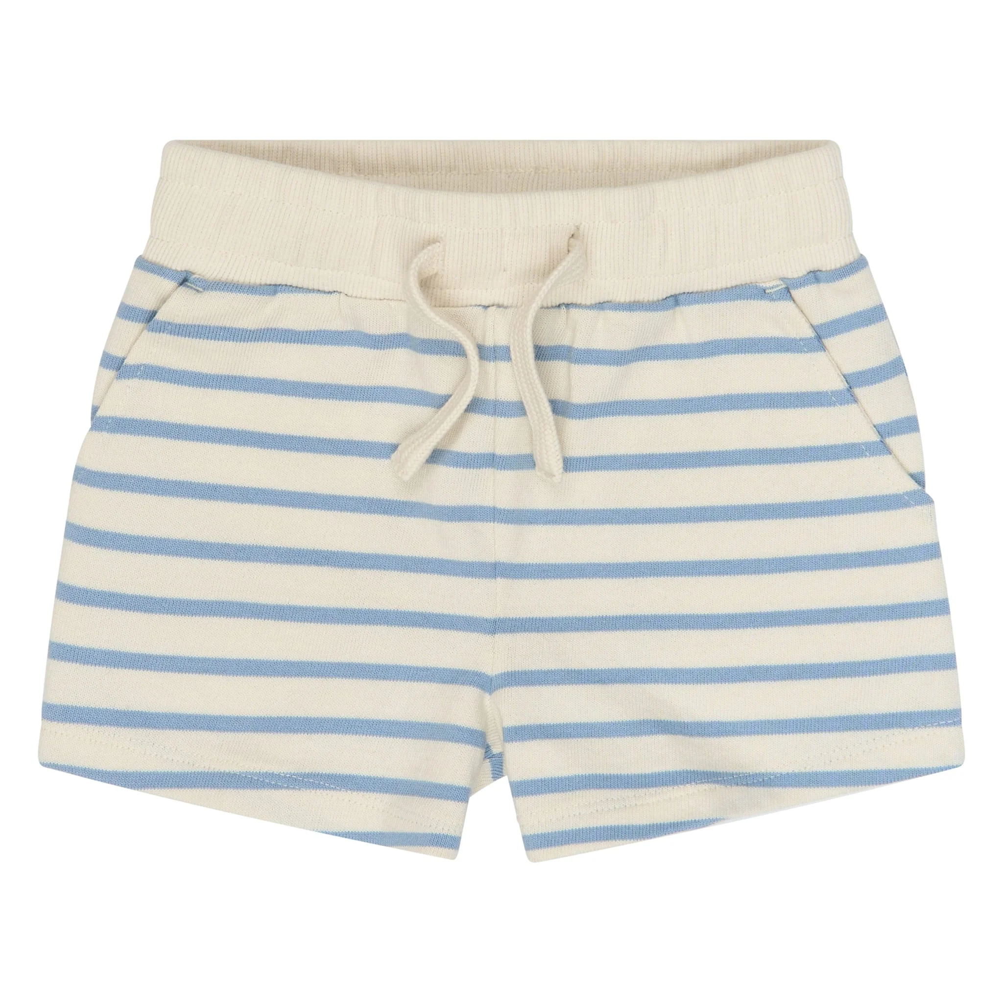 Short Ouatée Rayée Nat 6-24mois