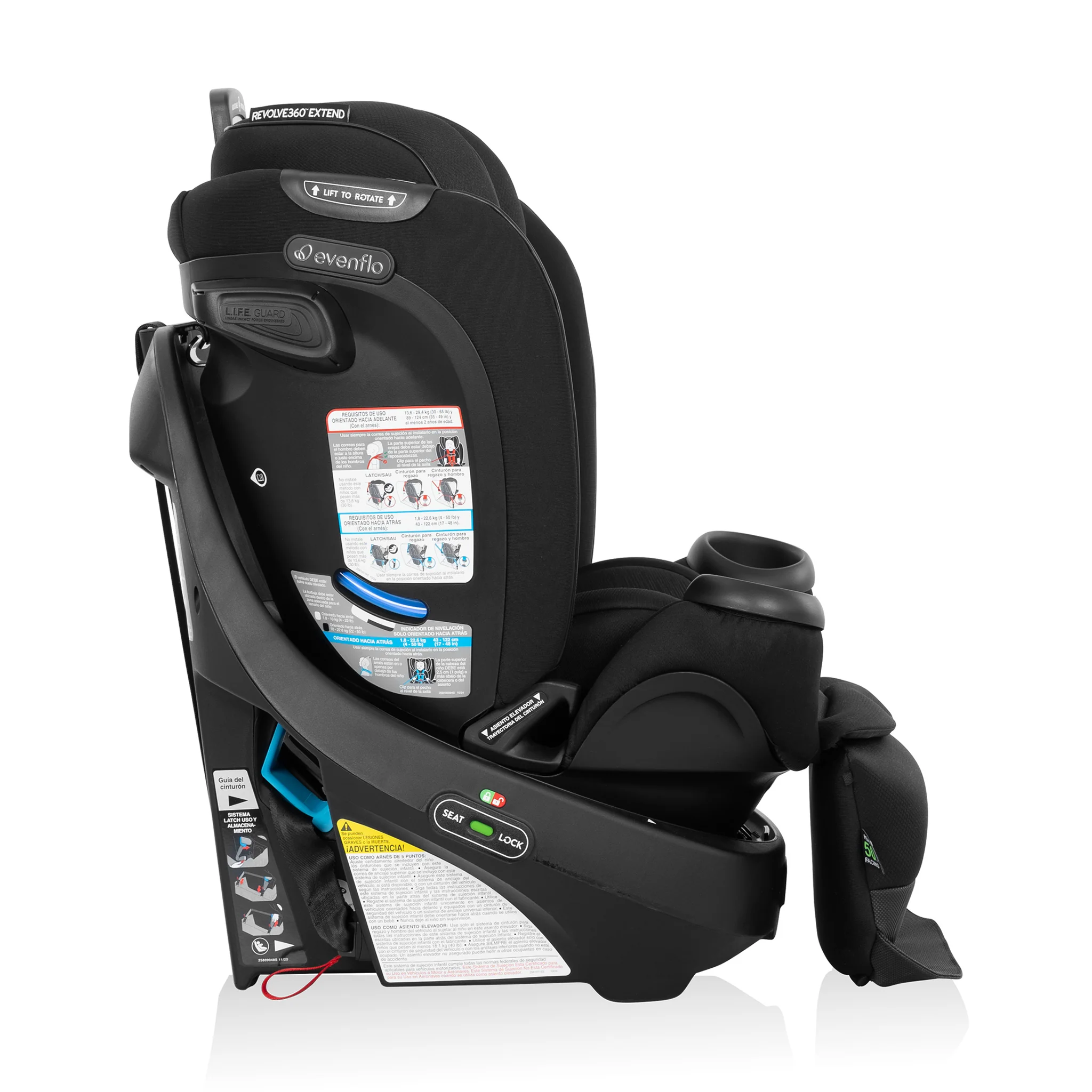 Siège d’auto Rotatif tout-en-un Gold Revolve360 Extend avec SensorSafe - Onyx - Image 6