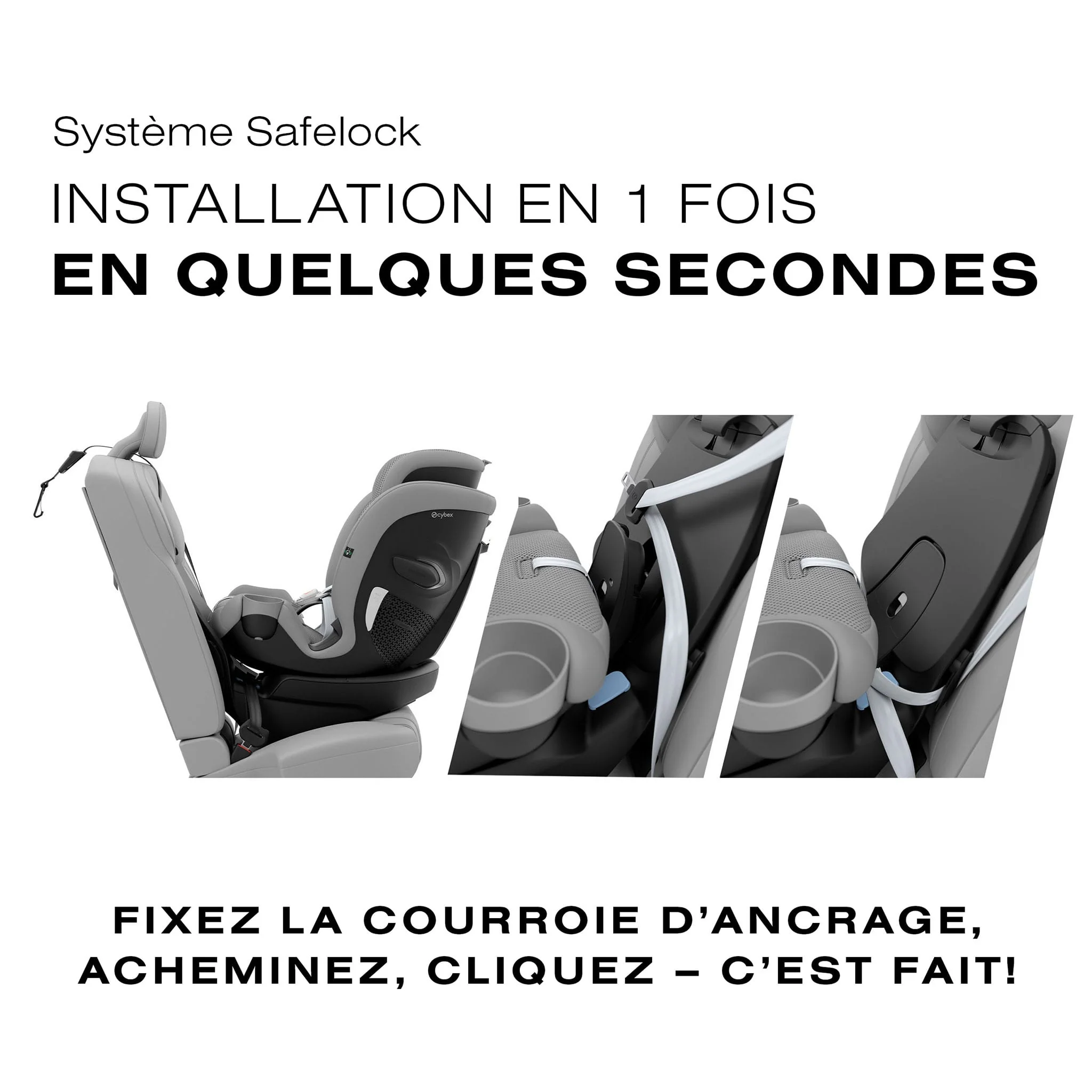 Siège d'Auto Callisto G 360 Rotatif - Stone Grey - Image 7