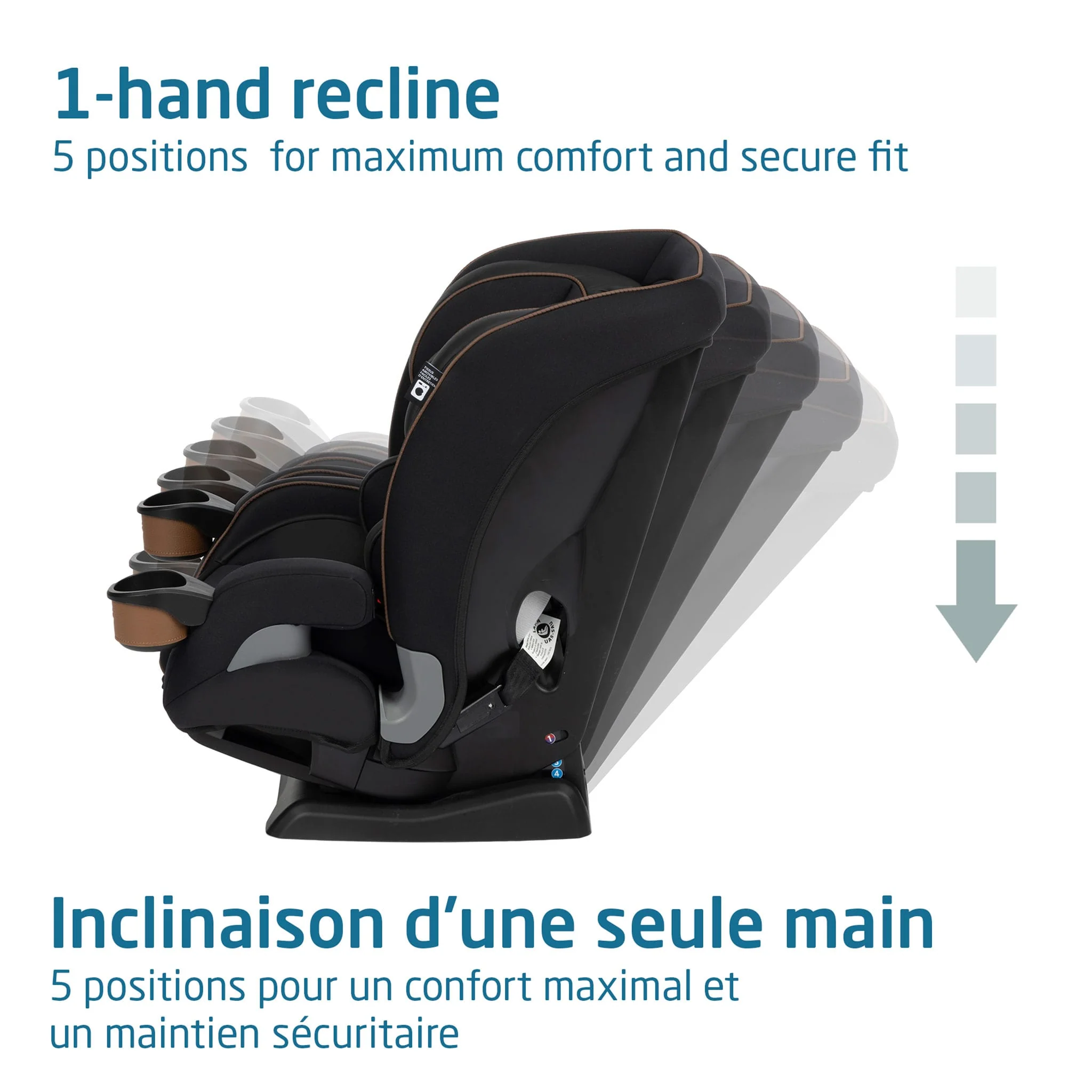Siège d'Auto Kani 4en1 - Noir - Image 7