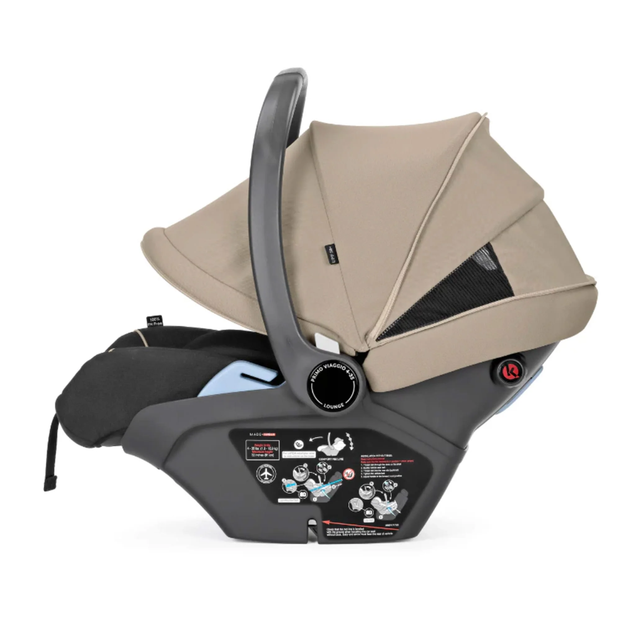 Siège d'Auto Primo Viaggio Lounge 4-35lb - Vanille - Image 6