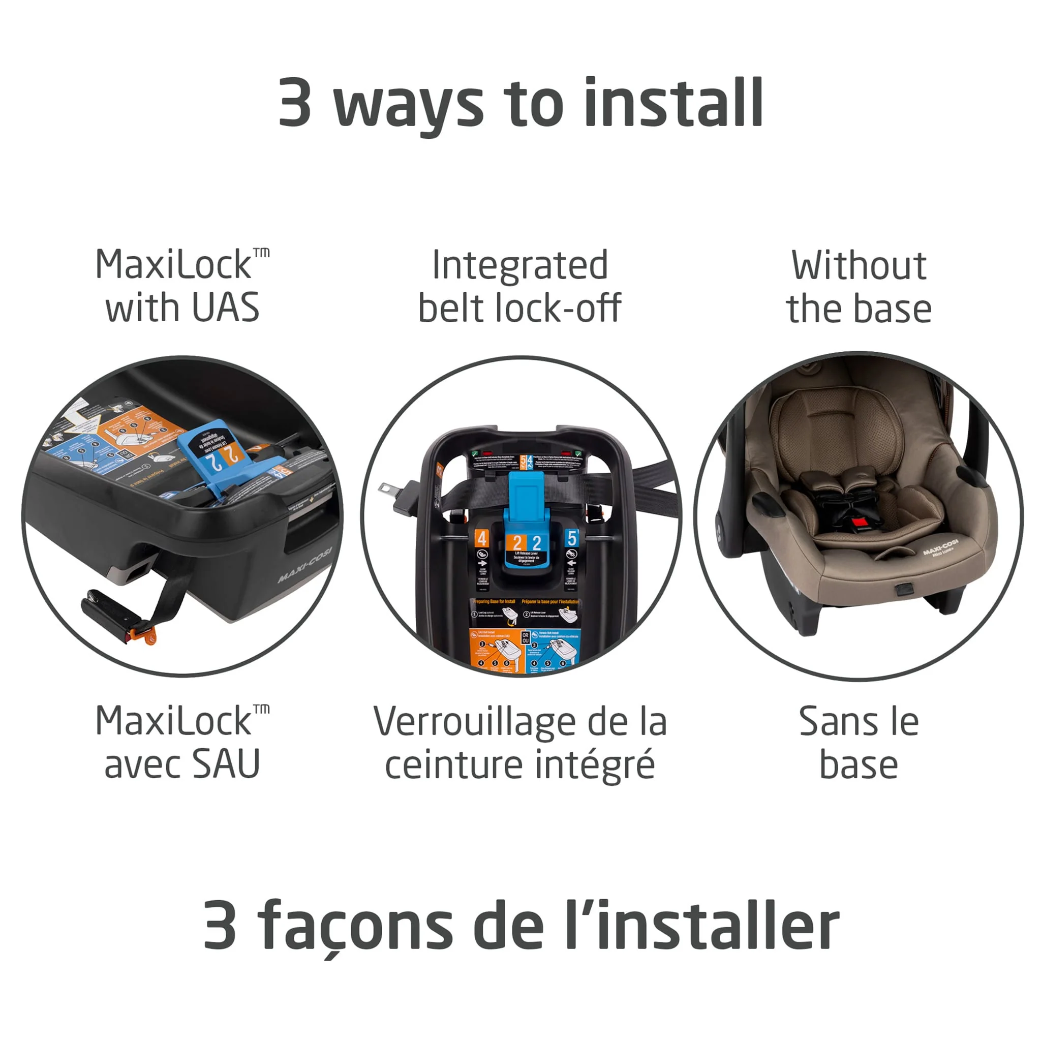 Siège d'Auto Mico Luxe+ - Truffle - Image 4