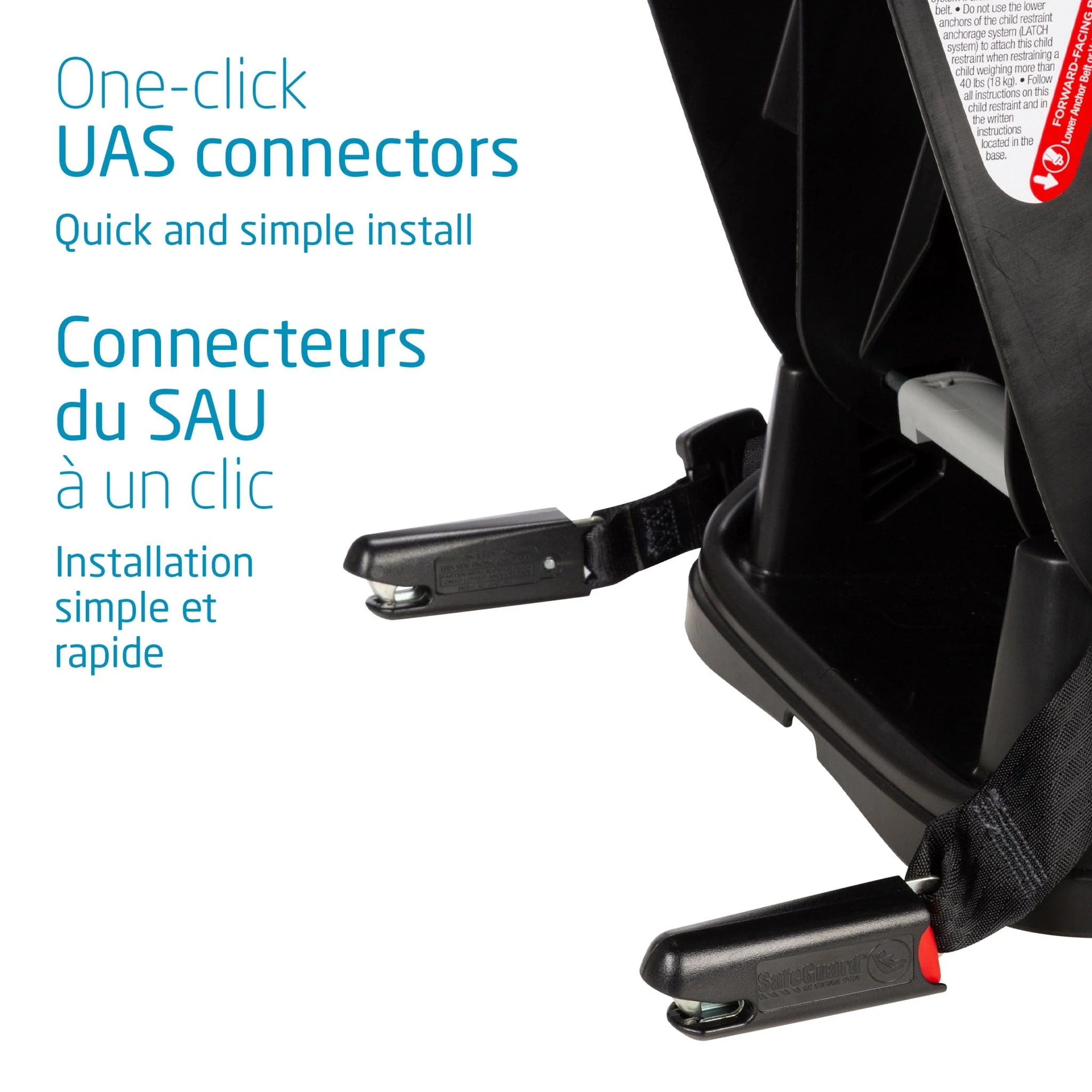 Siège d'Auto Pria All-in-one 4-100lb - Designer Noir - Image 7