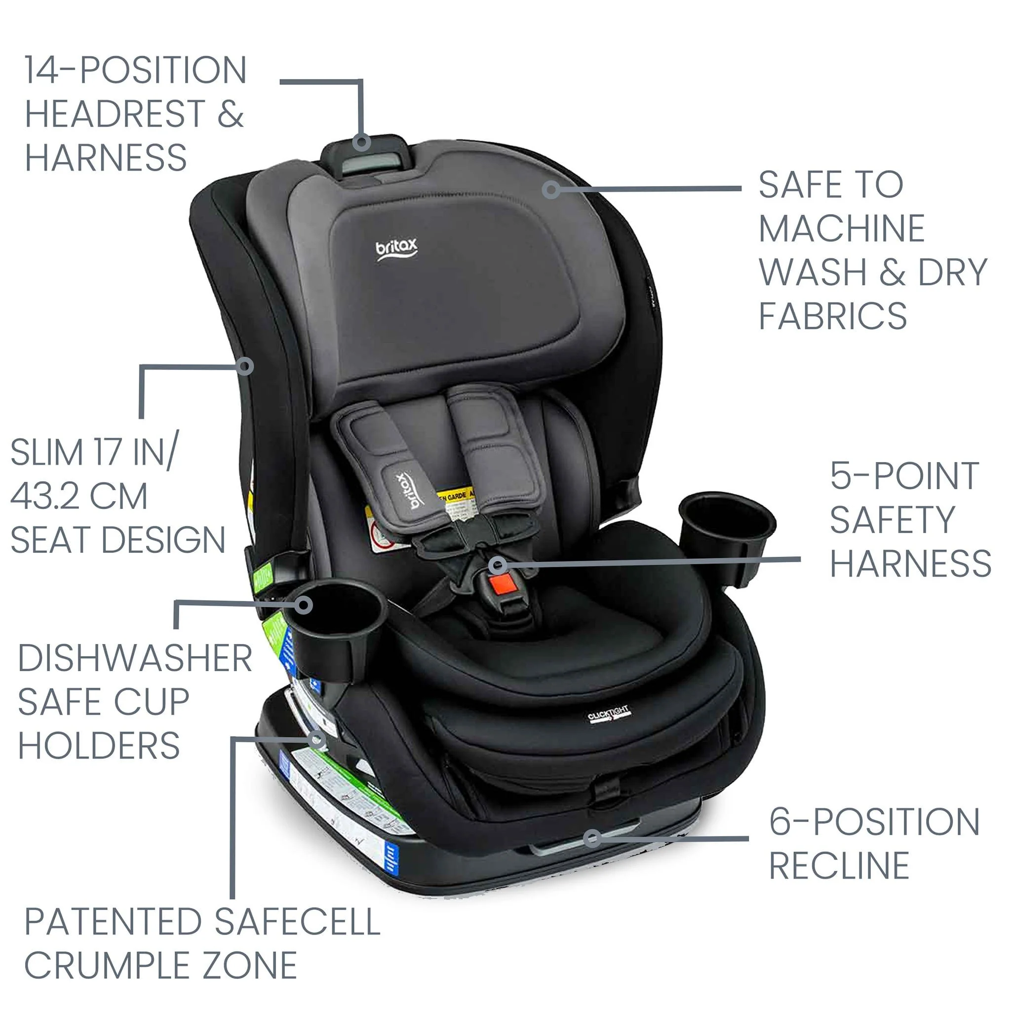Siège d'Auto 5-65lb Poplar™ - Onyx - Image 15