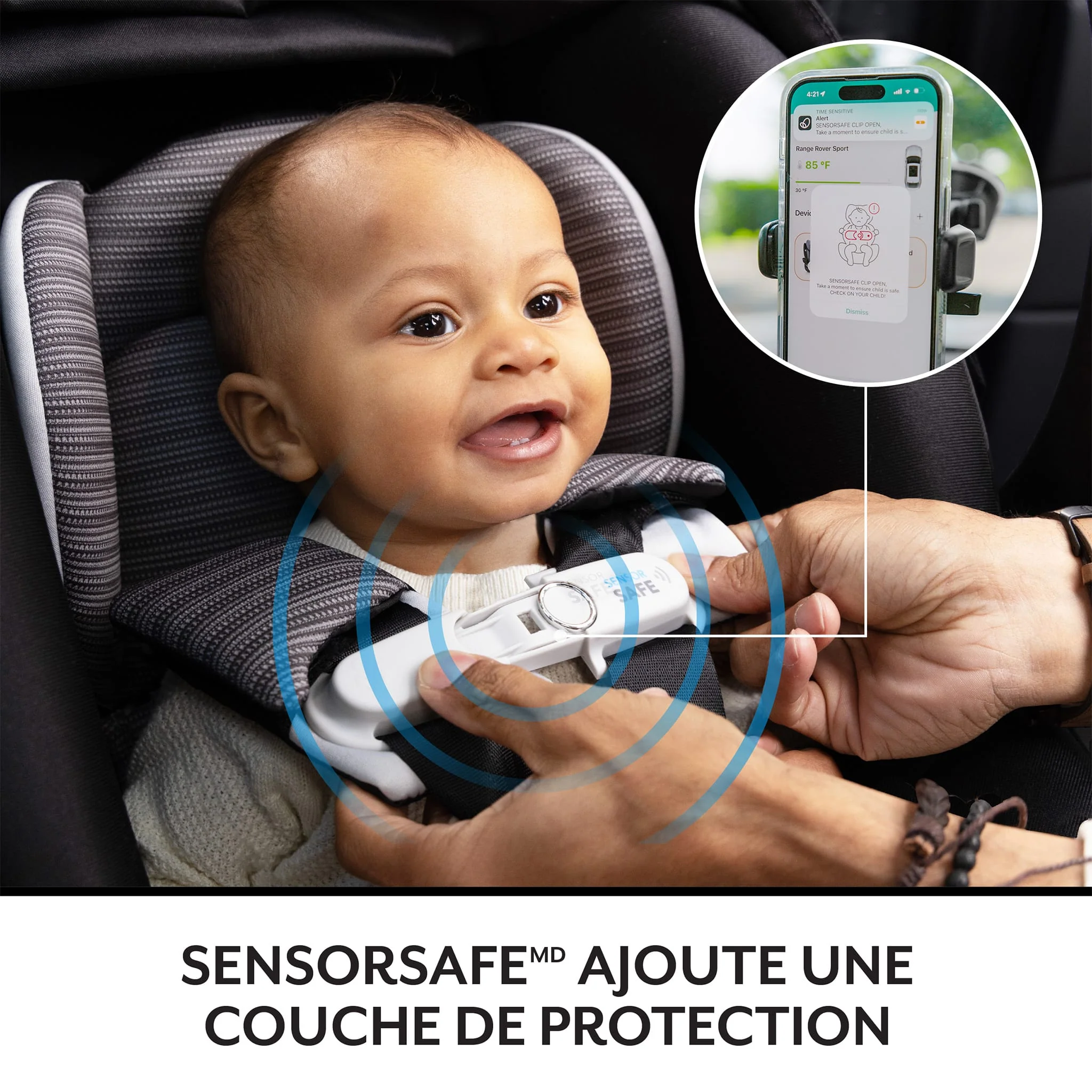 Siège d'auto Revolve180 LM NXT avec SensorSafe® - Cinder Gray - Image 10