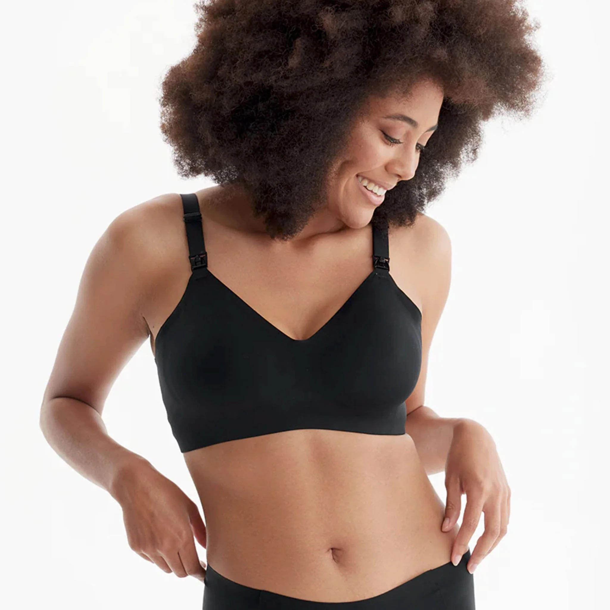 Soutien-Gorge d'Allaitement Smooth YN21 - Noir - Image 4