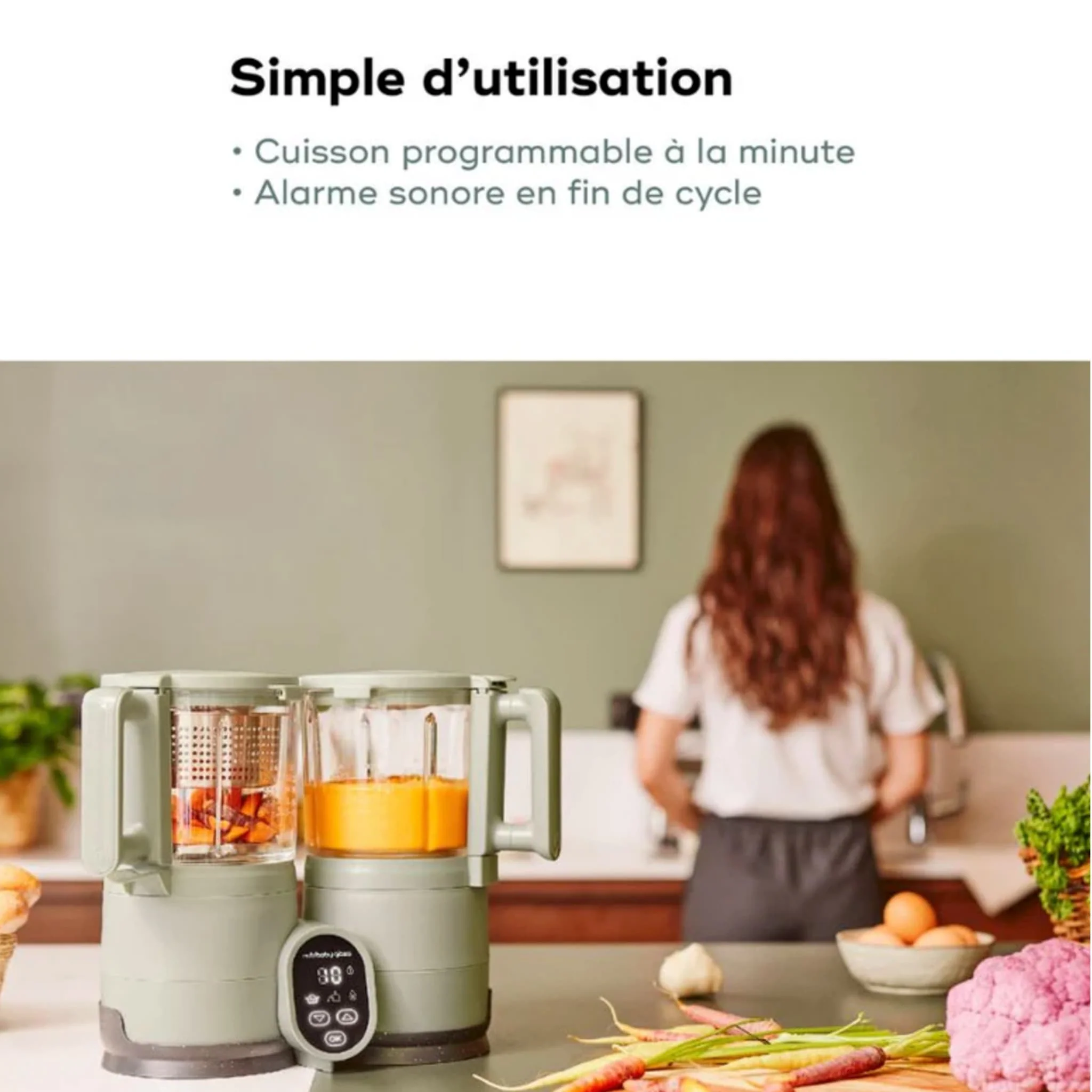 Robot en Verre Cuisson Rapide - Nutribaby Glass Celadon - Image 5