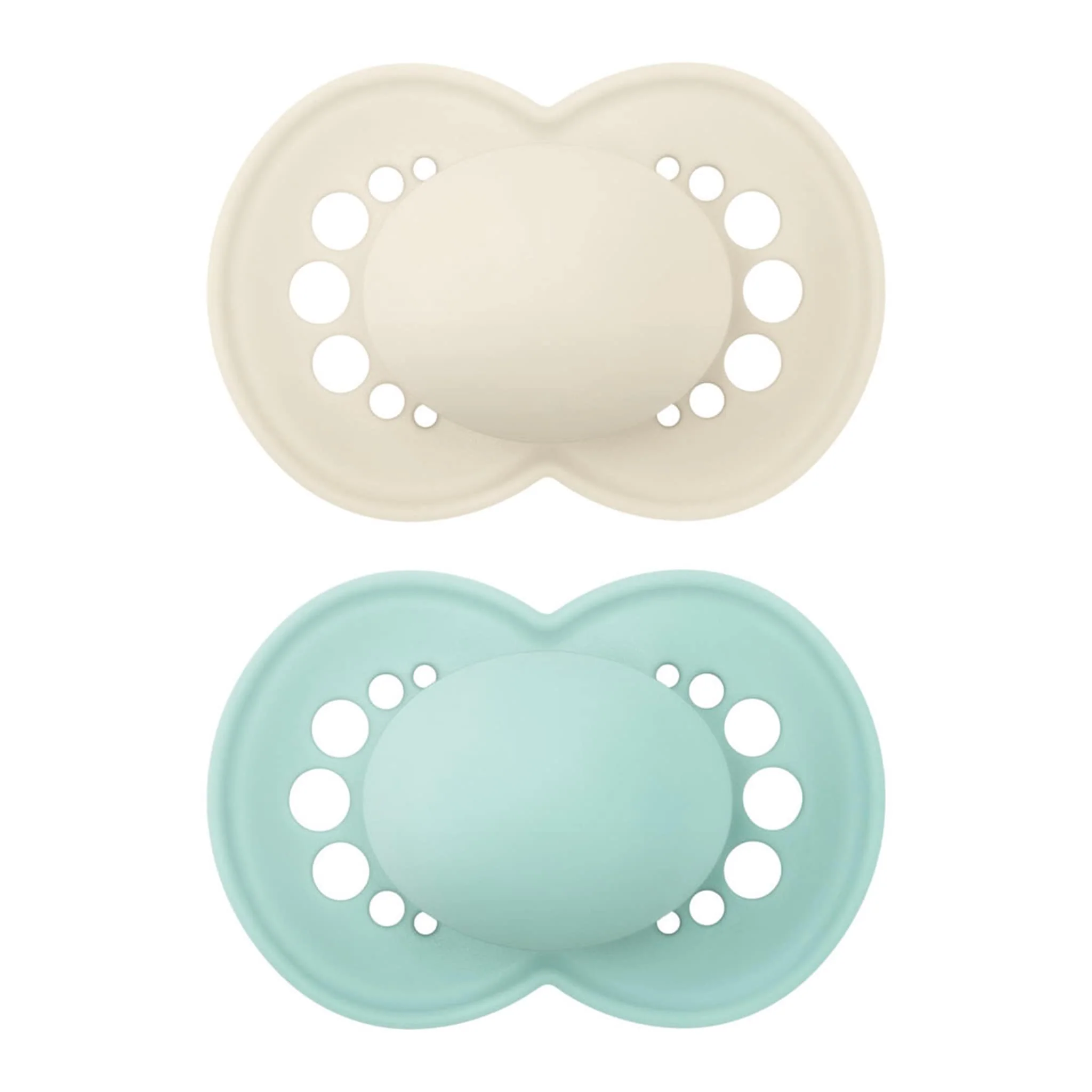 Suce Orthodontique (2) Matte 16mois + - Aqua