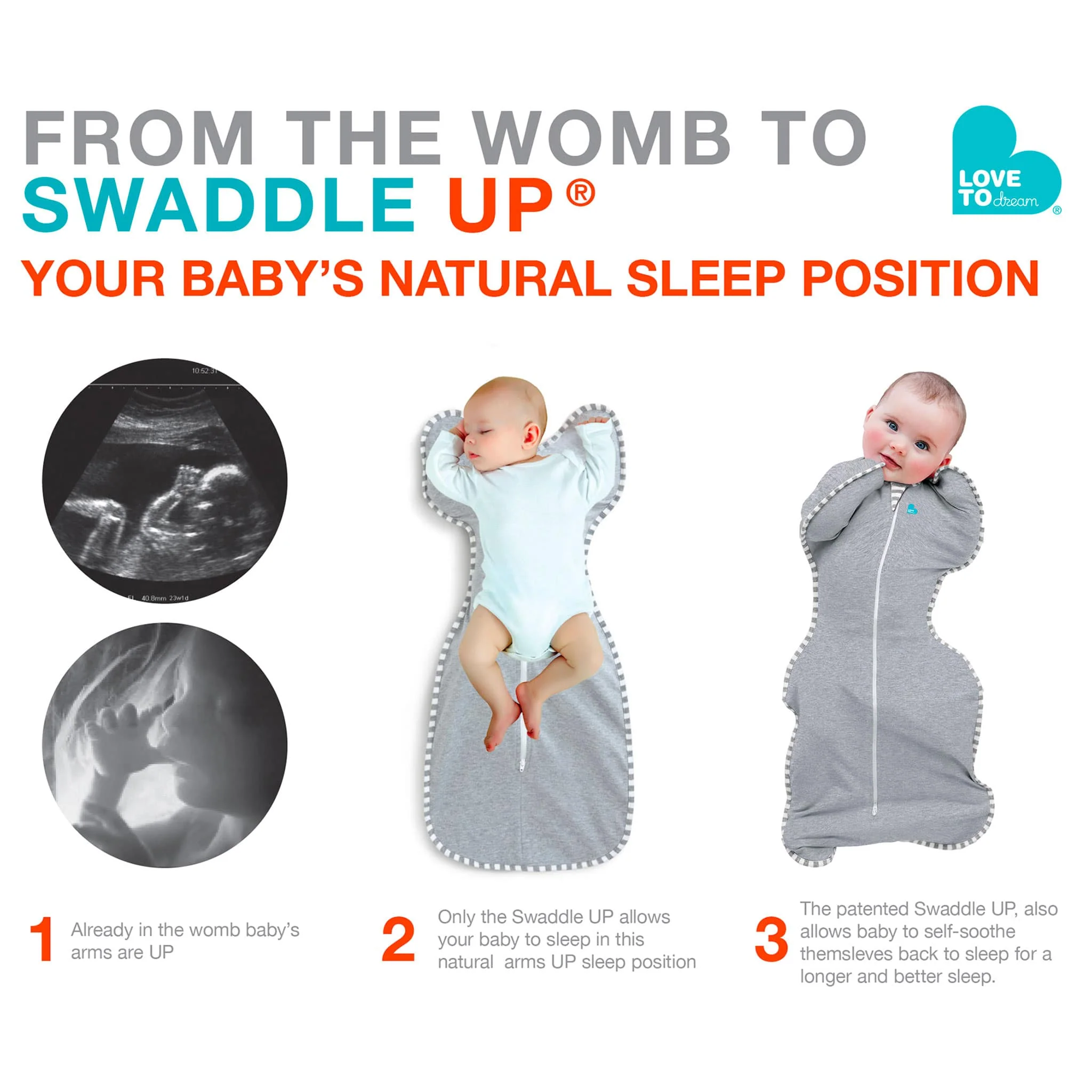 Swaddle Up Original Nouveau-Né 5-8.5lb  - Gris - Image 11