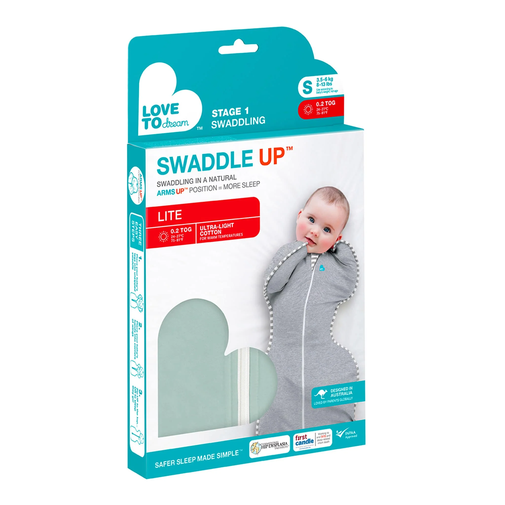 Swaddle Up Original Small 8-13lb - Gris - Image 8