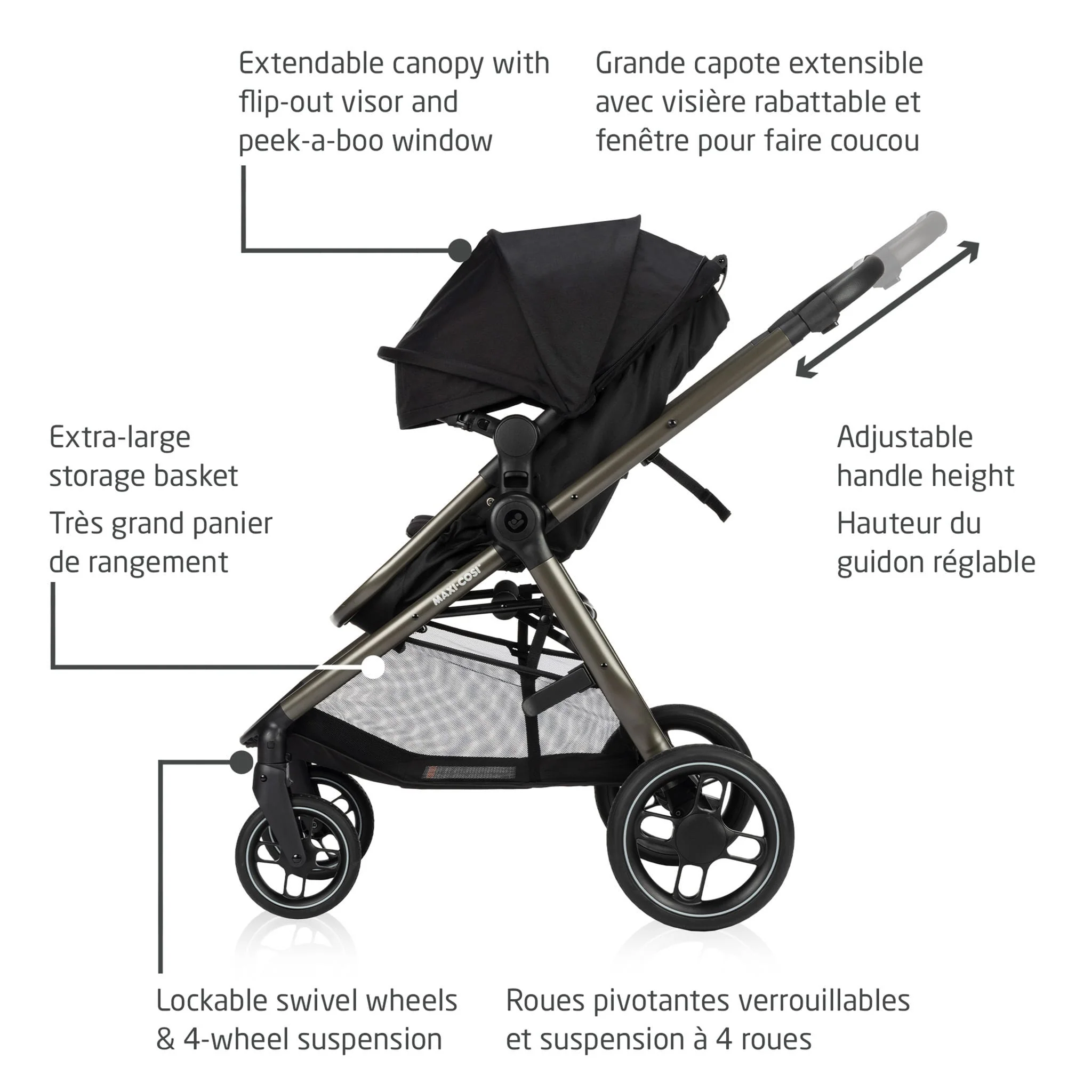 Système de Voyage Zelia Luxe 5 en 1 - New Hope Black - Image 8