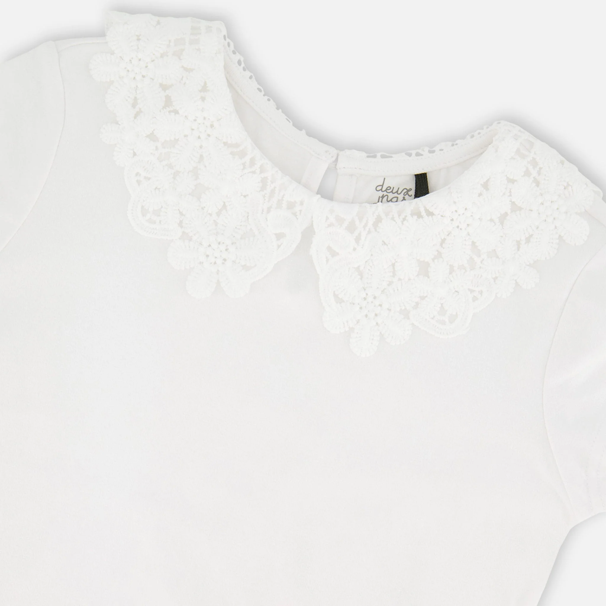 T-shirt Blanc Marguerites 3-6ans - Image 6