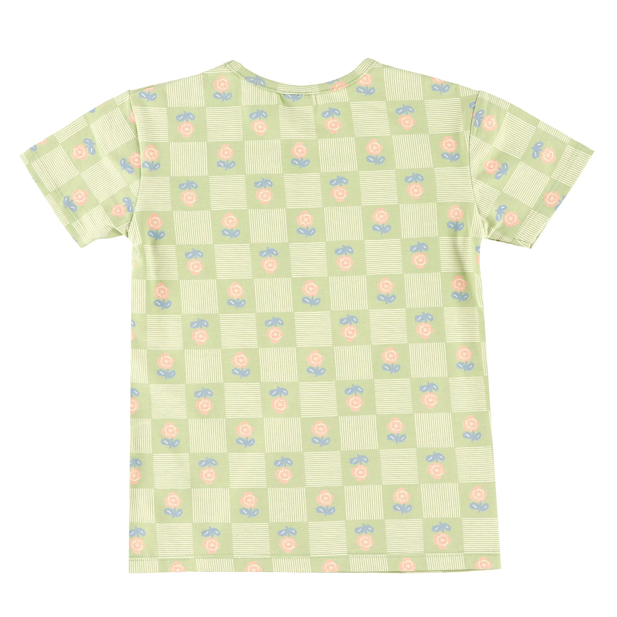 T-shirt Carreaux Floral 2-8ans - Image 5