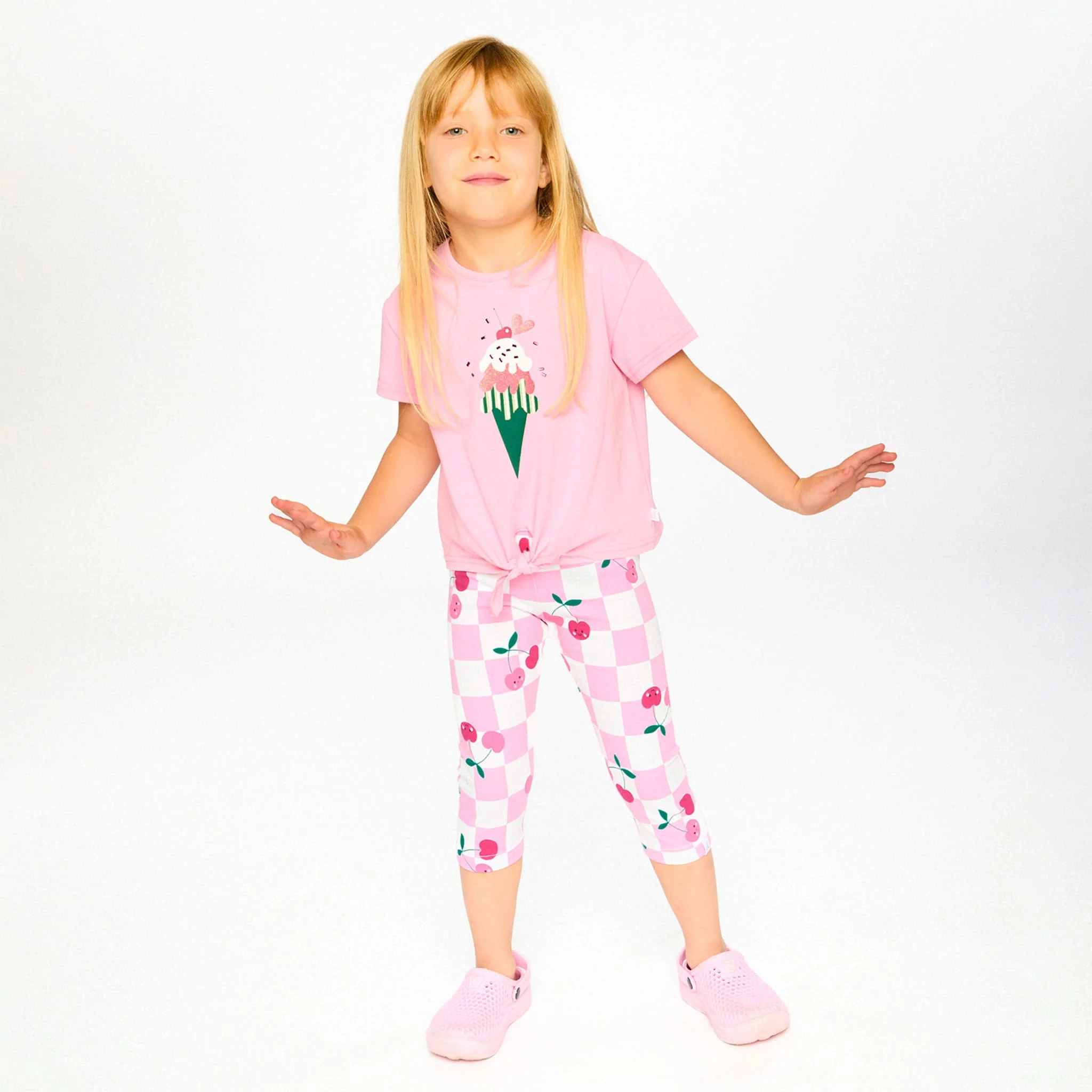 T-shirt Crème Glacé Cerise 7-10ans - Image 2