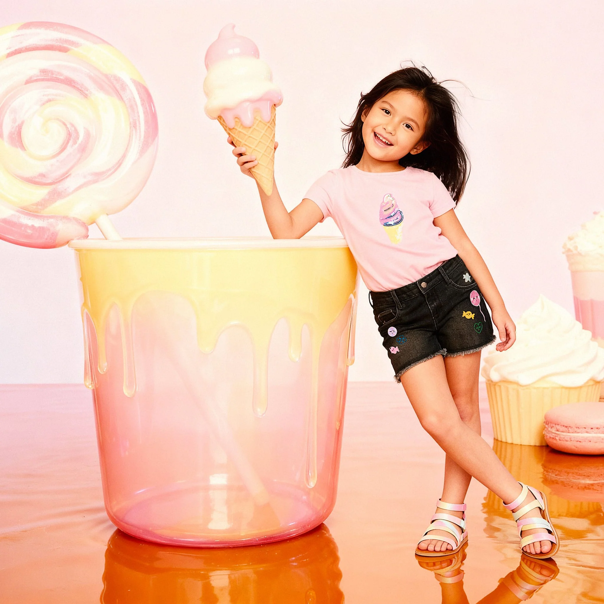 T-shirt Crème Glacé Sucré 7-10ans - Image 7