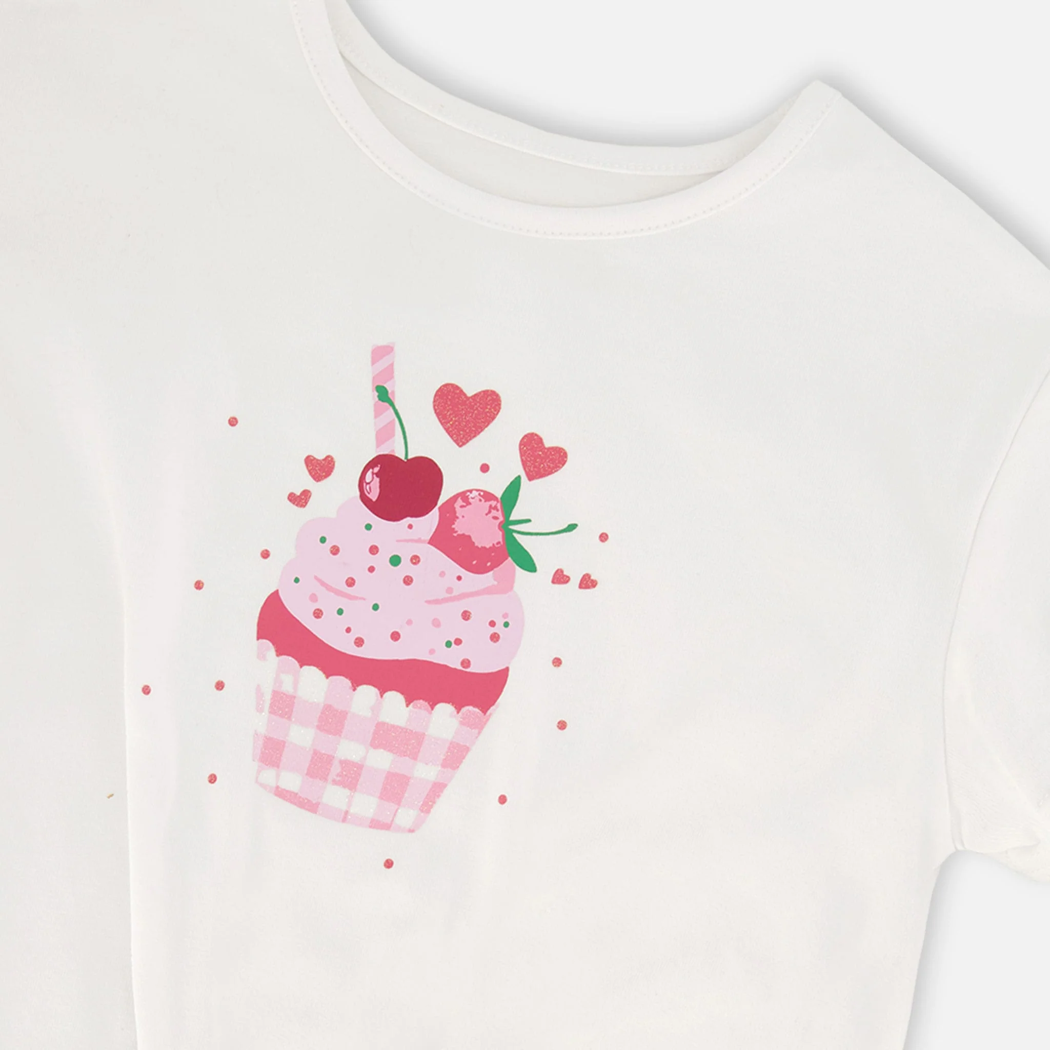 T-shirt Cupcake Cerise 3-6ans - Image 5