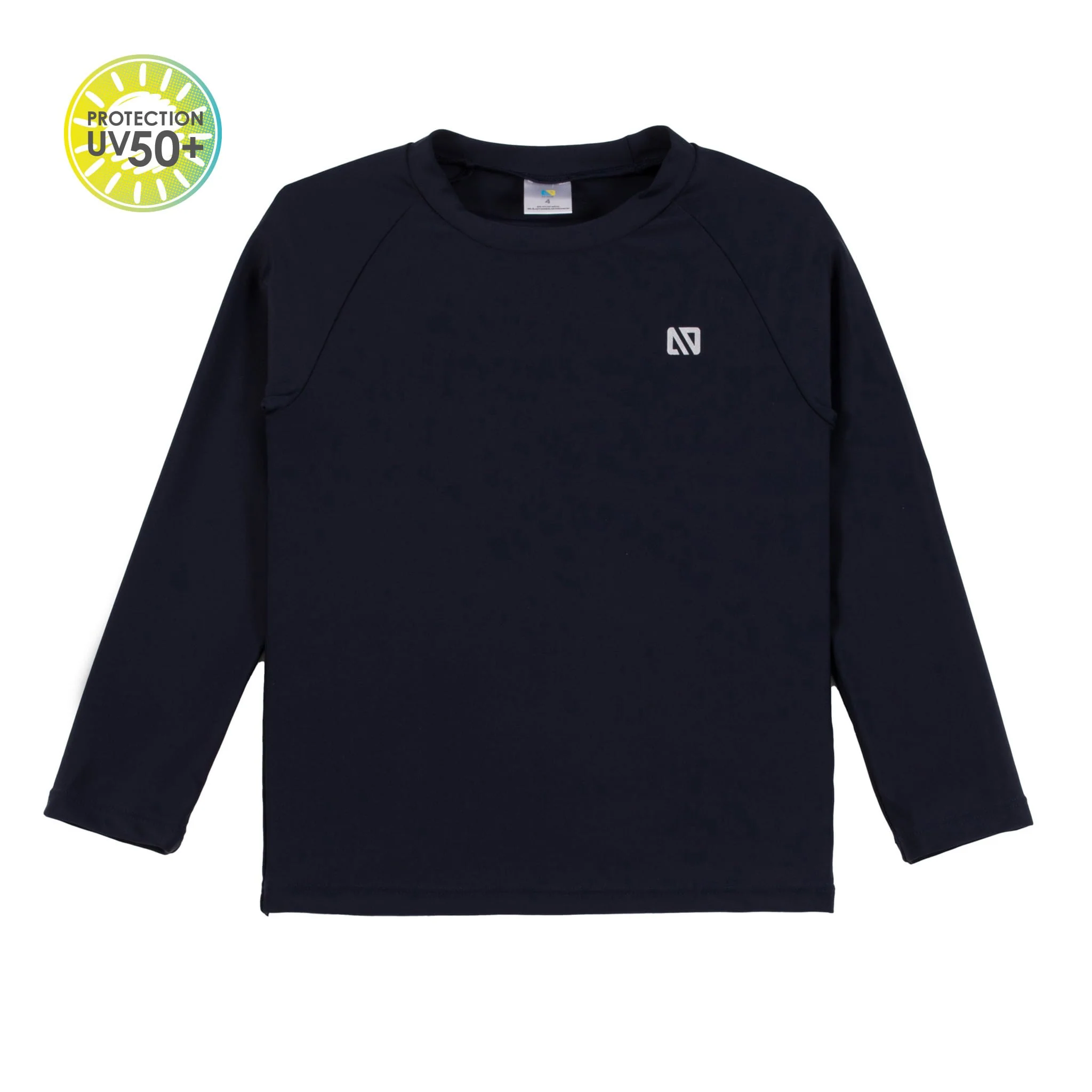 T-Shirt Maillot UV Manches Longues Uni 7-10ans