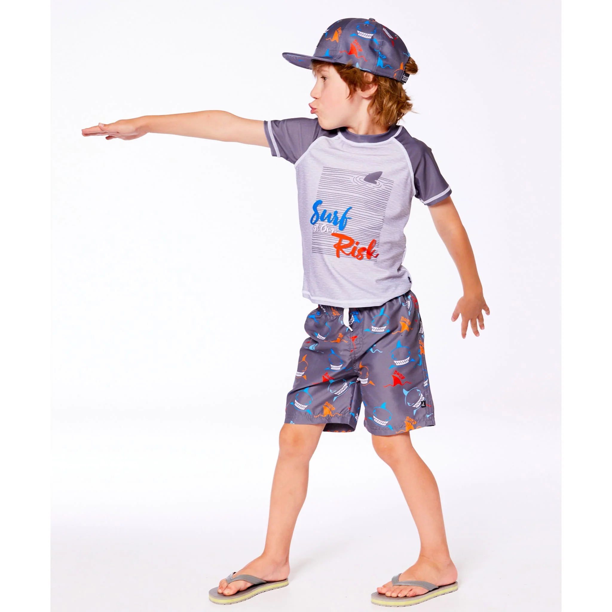 T-Shirt Maillot UV Requins 2-6ans - Image 4