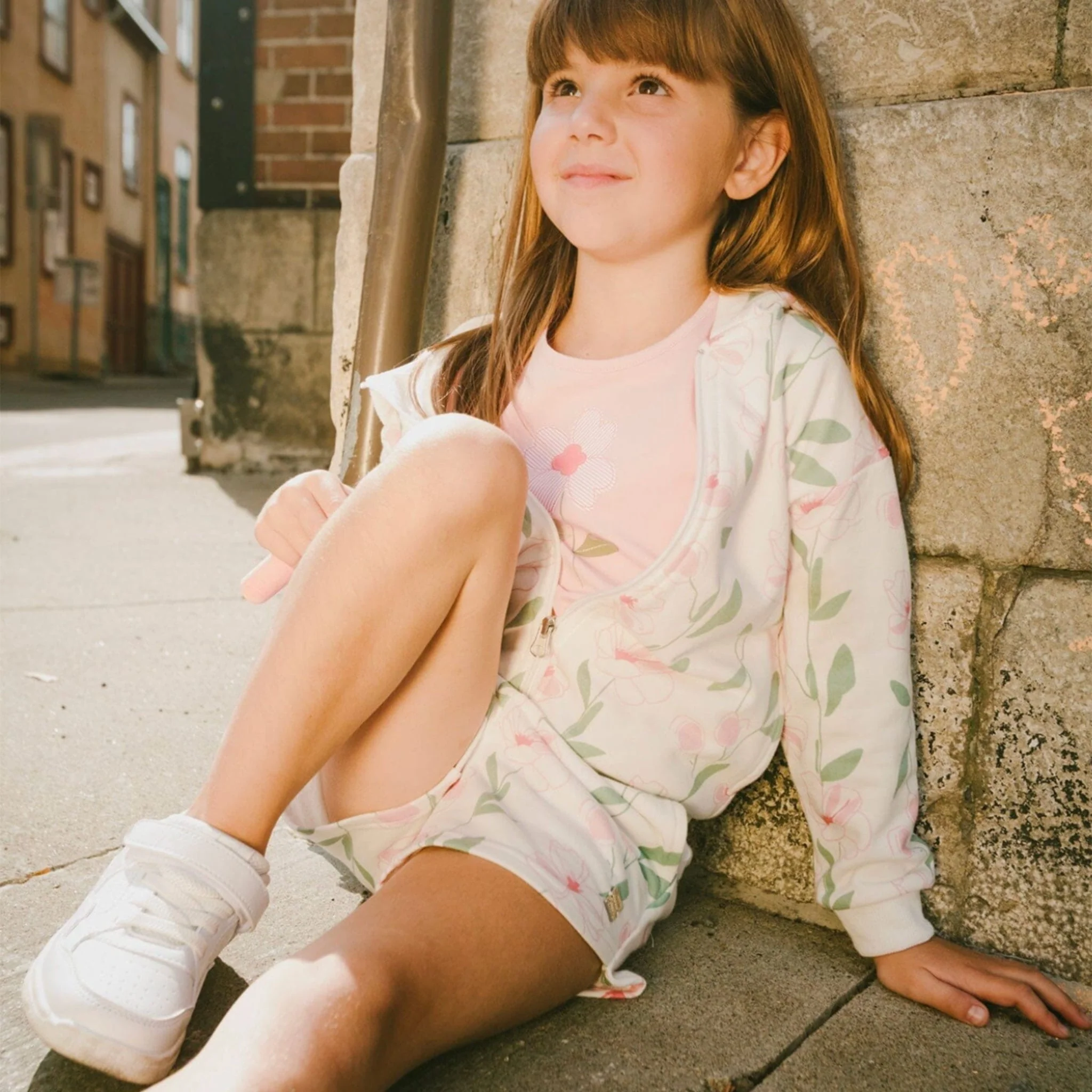 T-shirt fleurs 3-6ans - Image 2