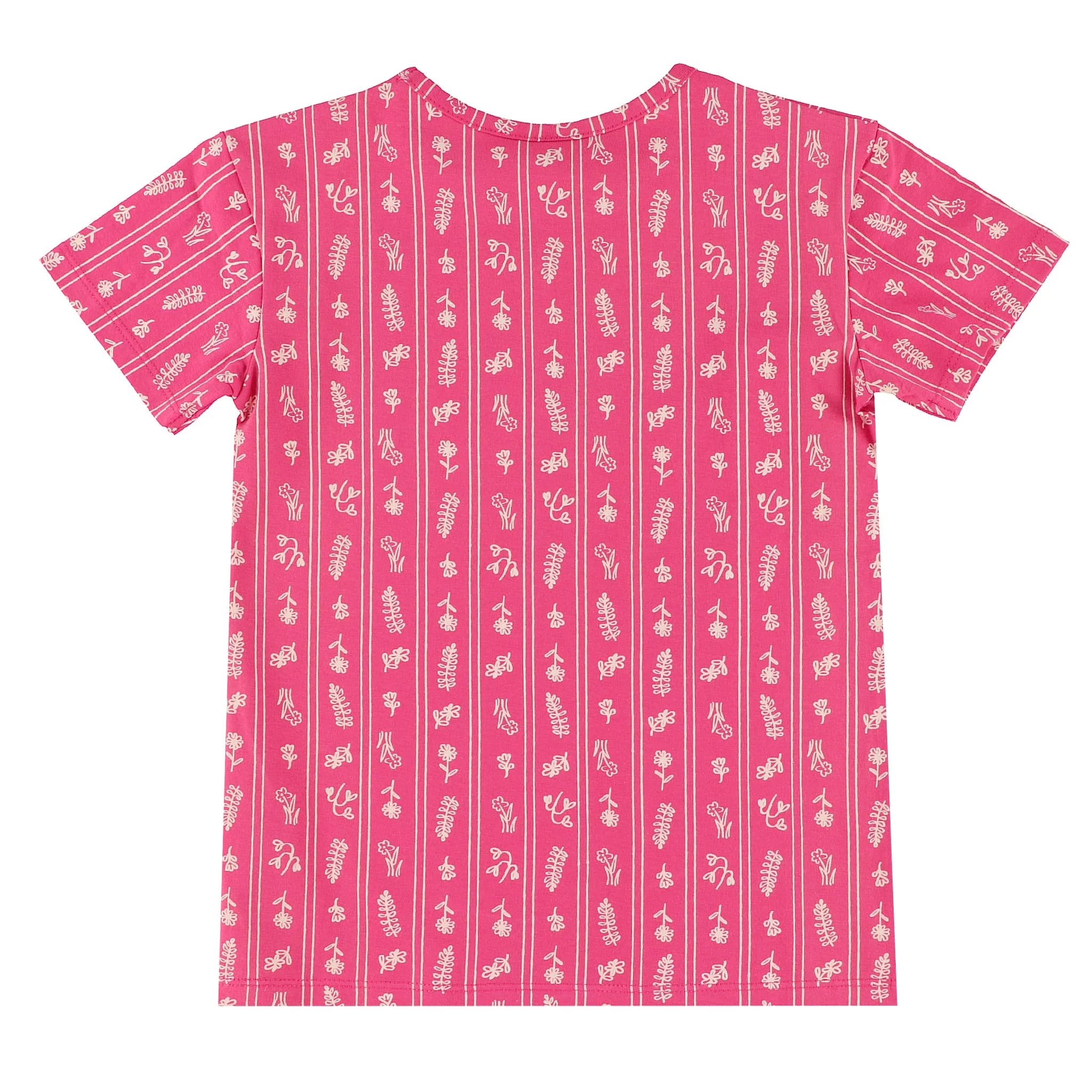 T-shirt Rayé Fleurs 2-8ans - Image 4