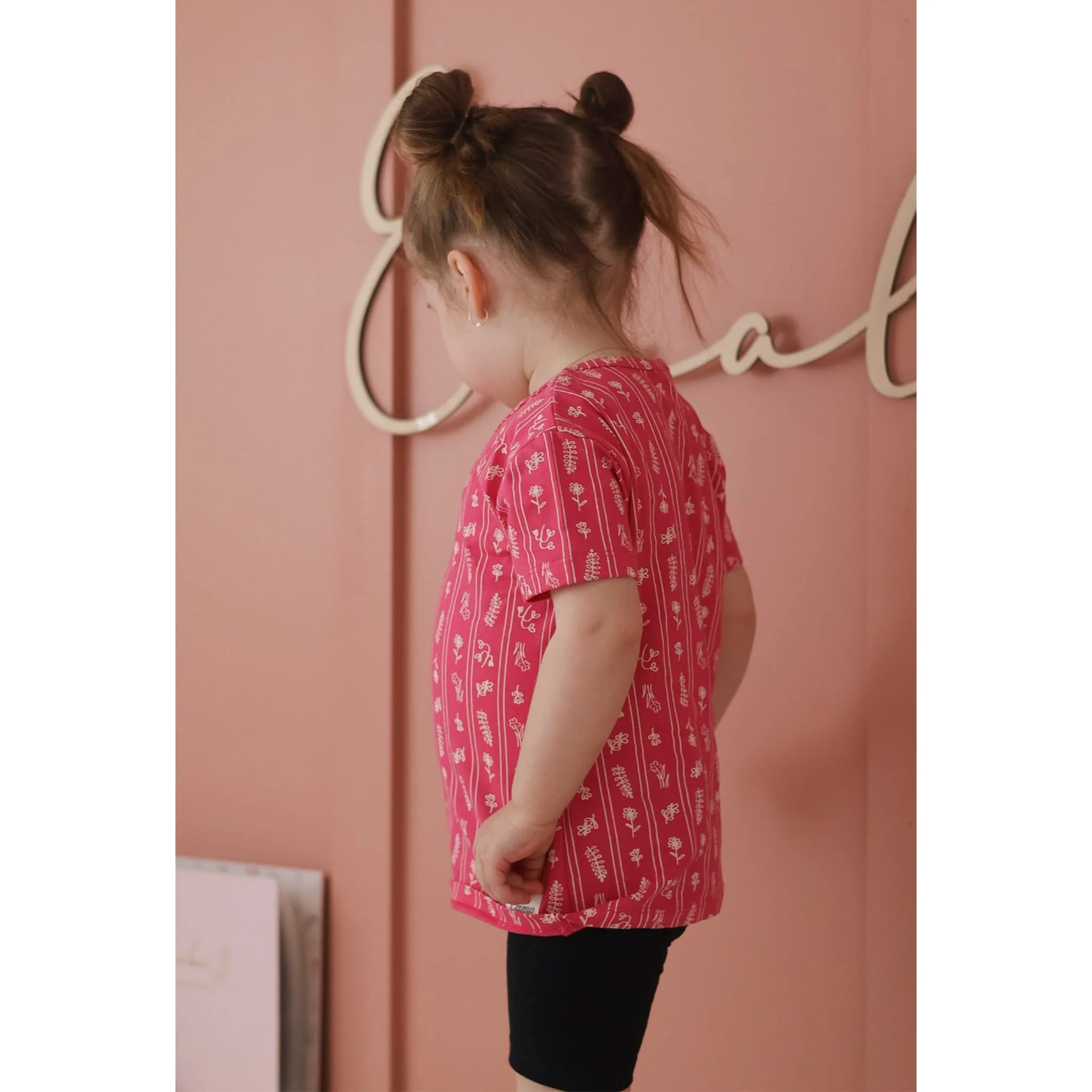 T-shirt Rayé Fleurs 2-8ans - Image 6