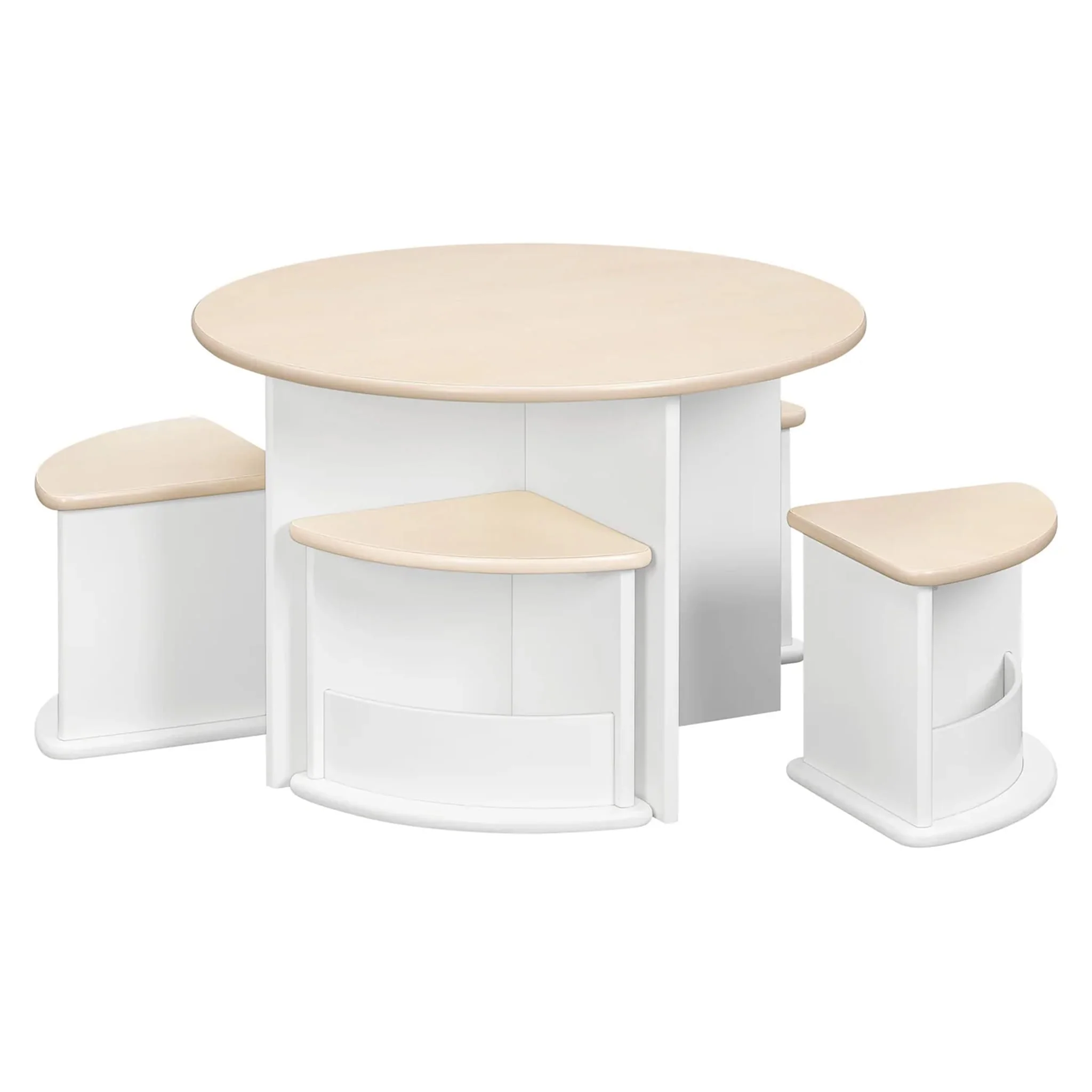 Table de jeu emboĂźtable Nessa - Blanc