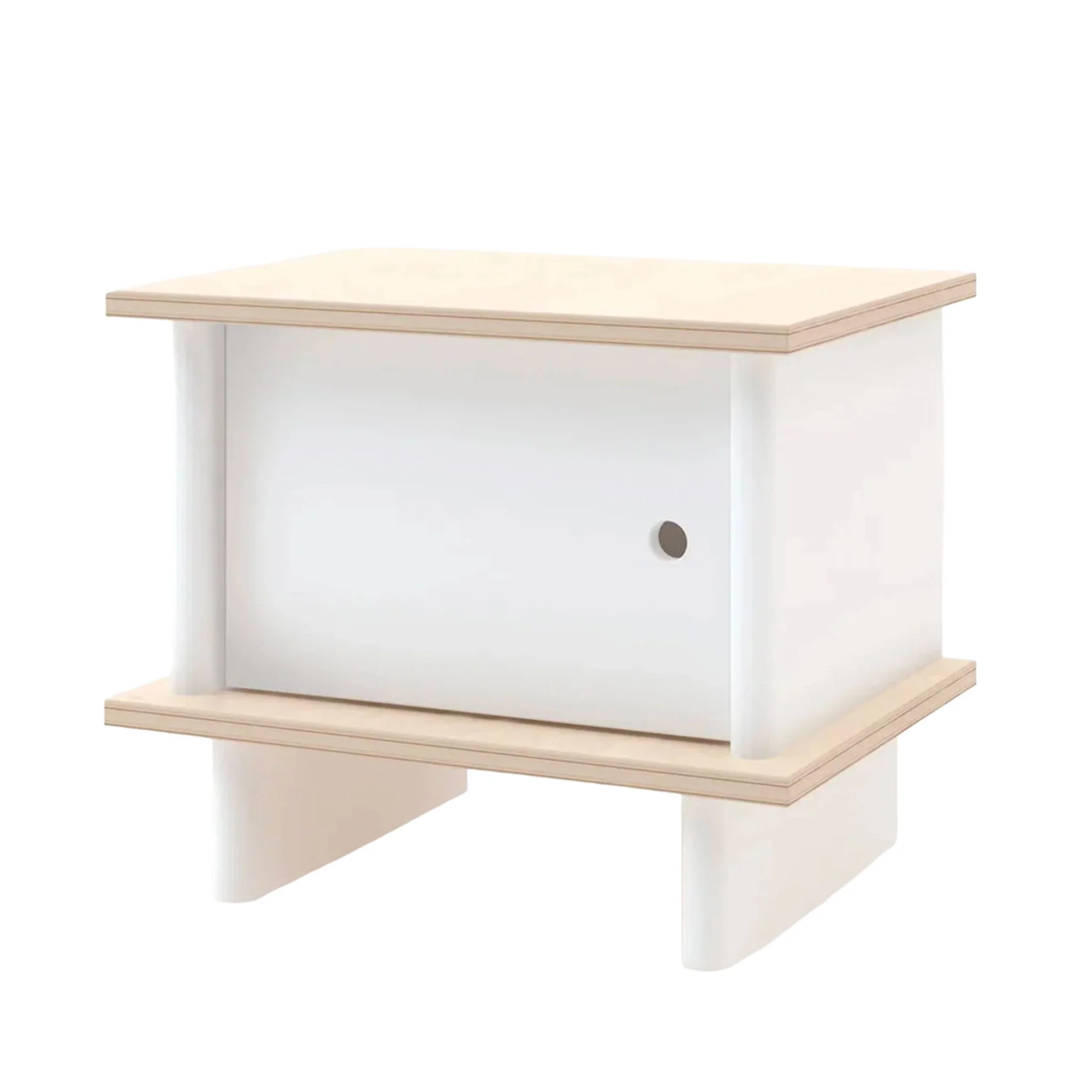 Table De Nuit ML - Blanc/ Naturel - Image 8