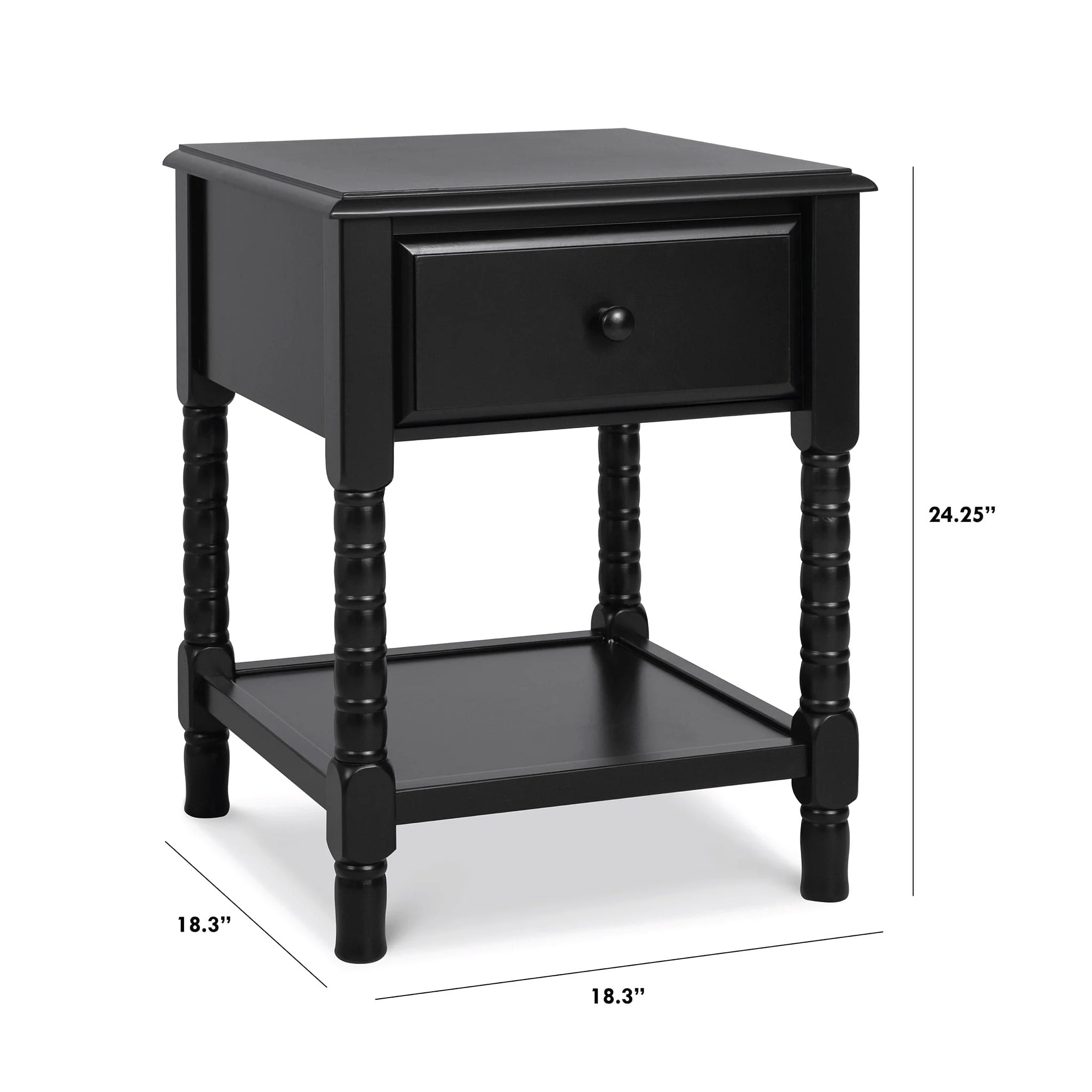 Table de Nuit Jenny Lind Spindle - Ébène - Image 4