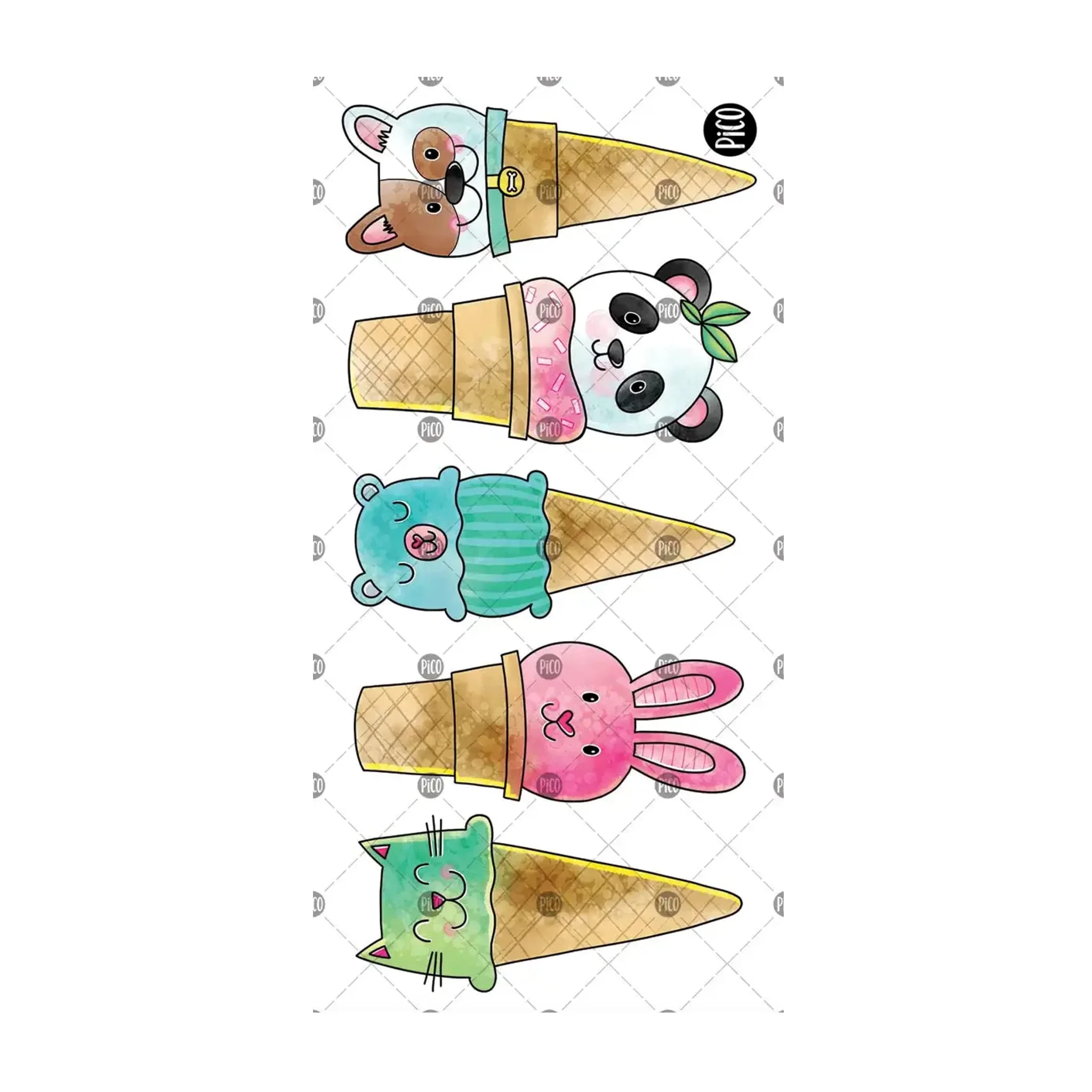 Tatouages Pico- Les Cornets Animaux - Image 3