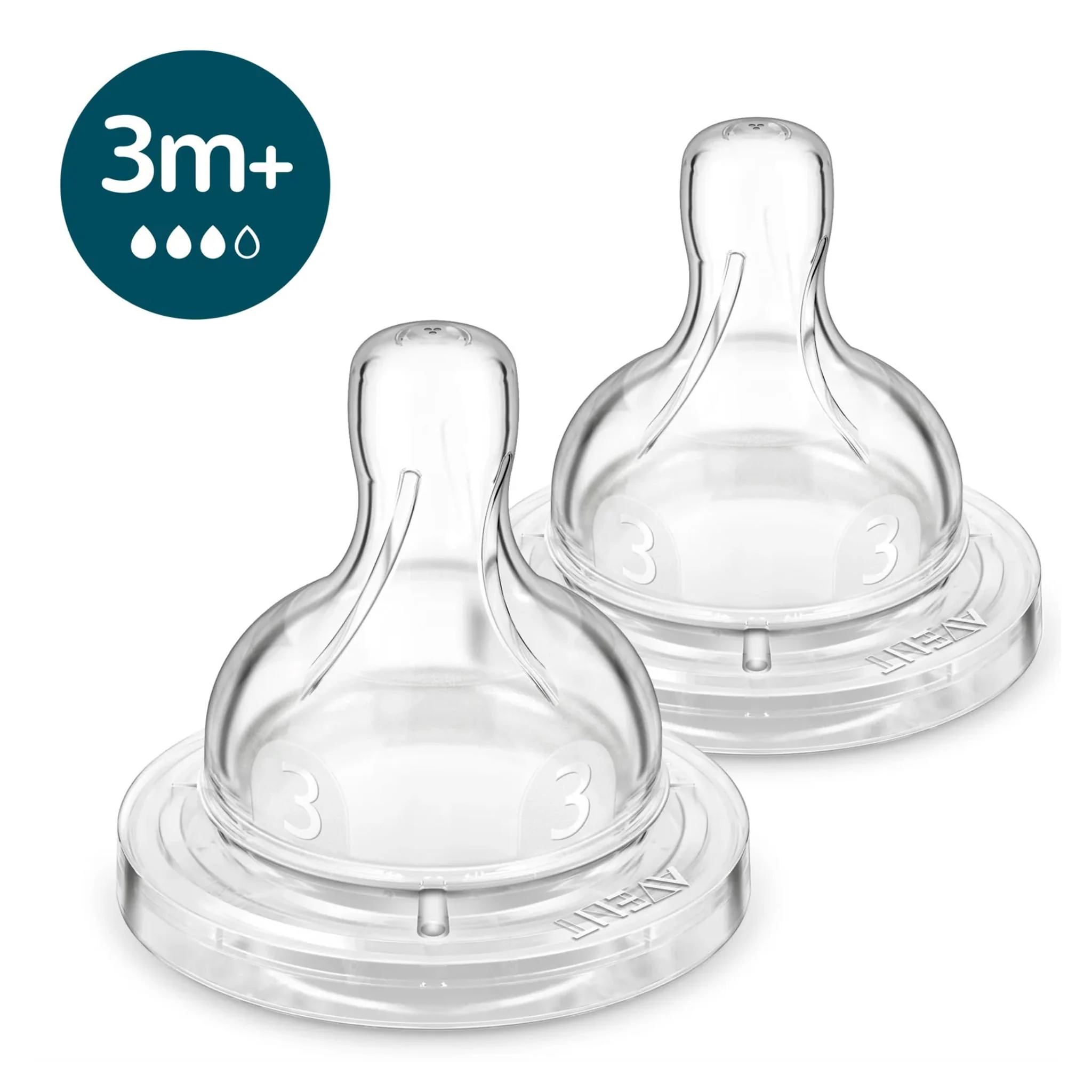Tétines Anticolique (2) Niveau 3 pour 3mois+