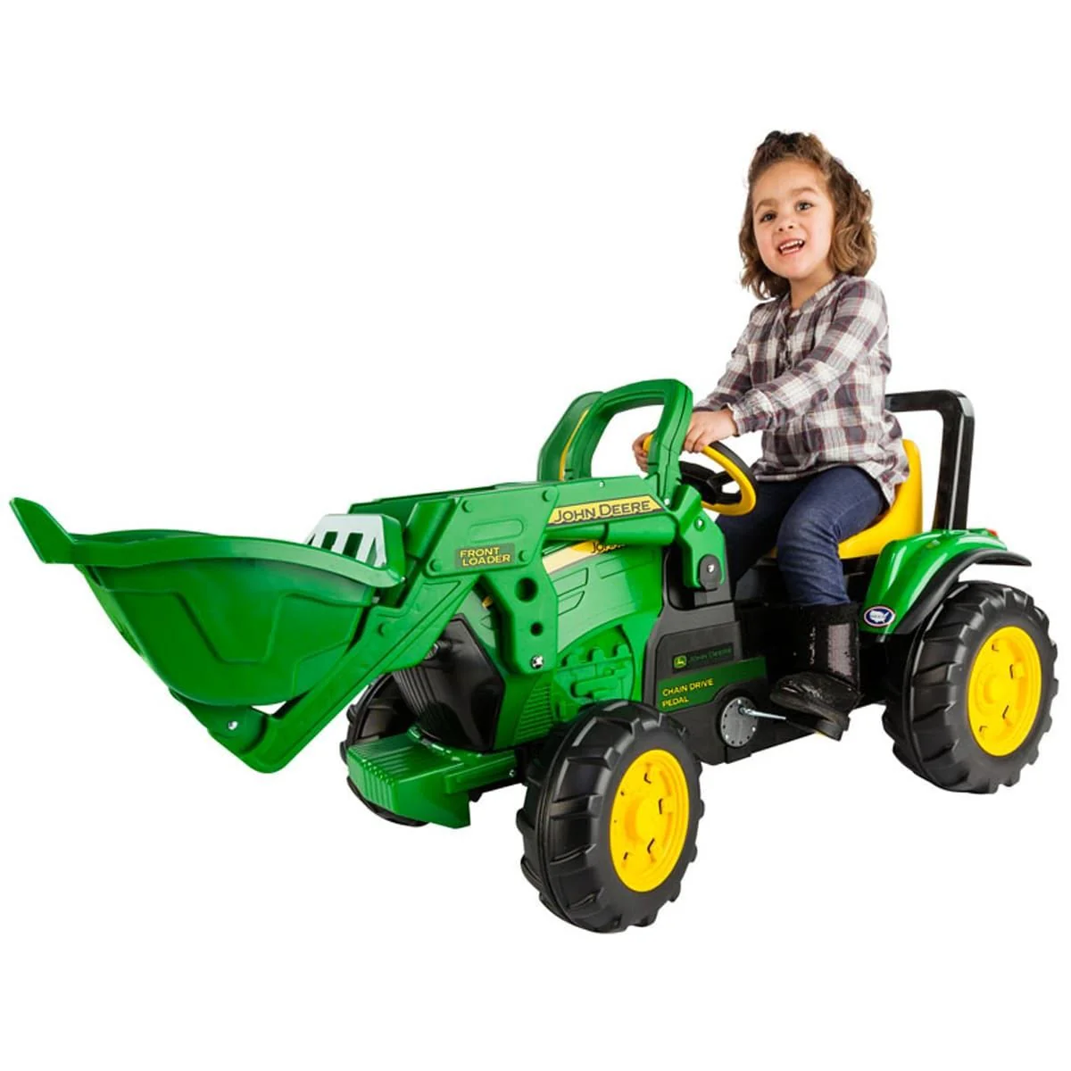 Gros Tracteur John Deere avec Chargeur Frontal - Vert et Jaune - Image 7