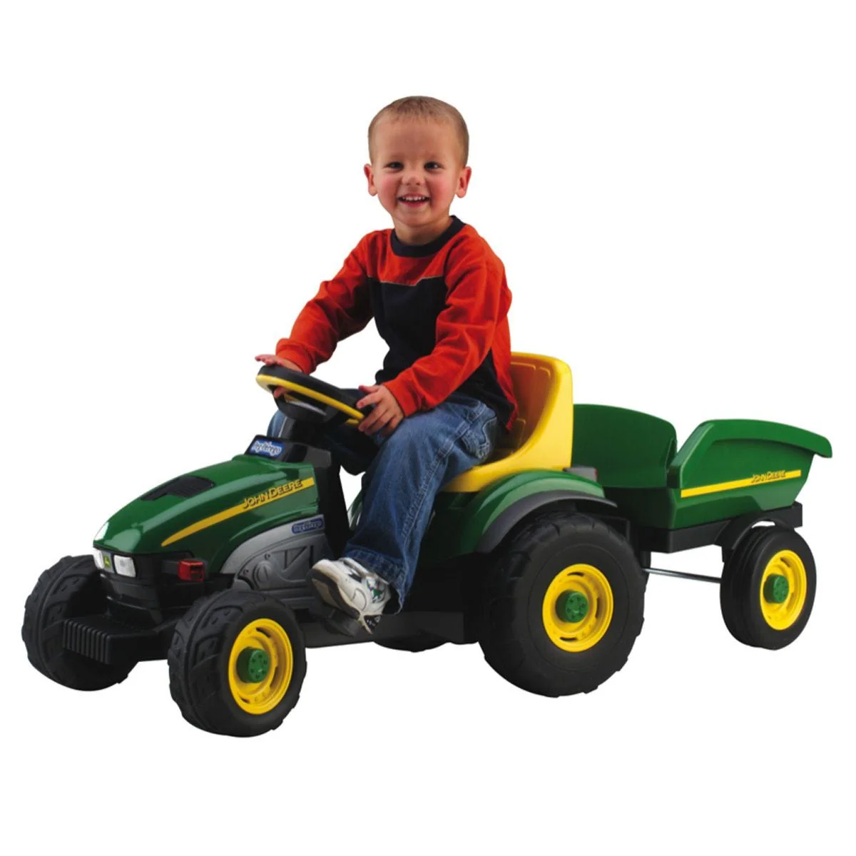 Petit Tracteur John Deer Power Pull et Remorque - Image 4